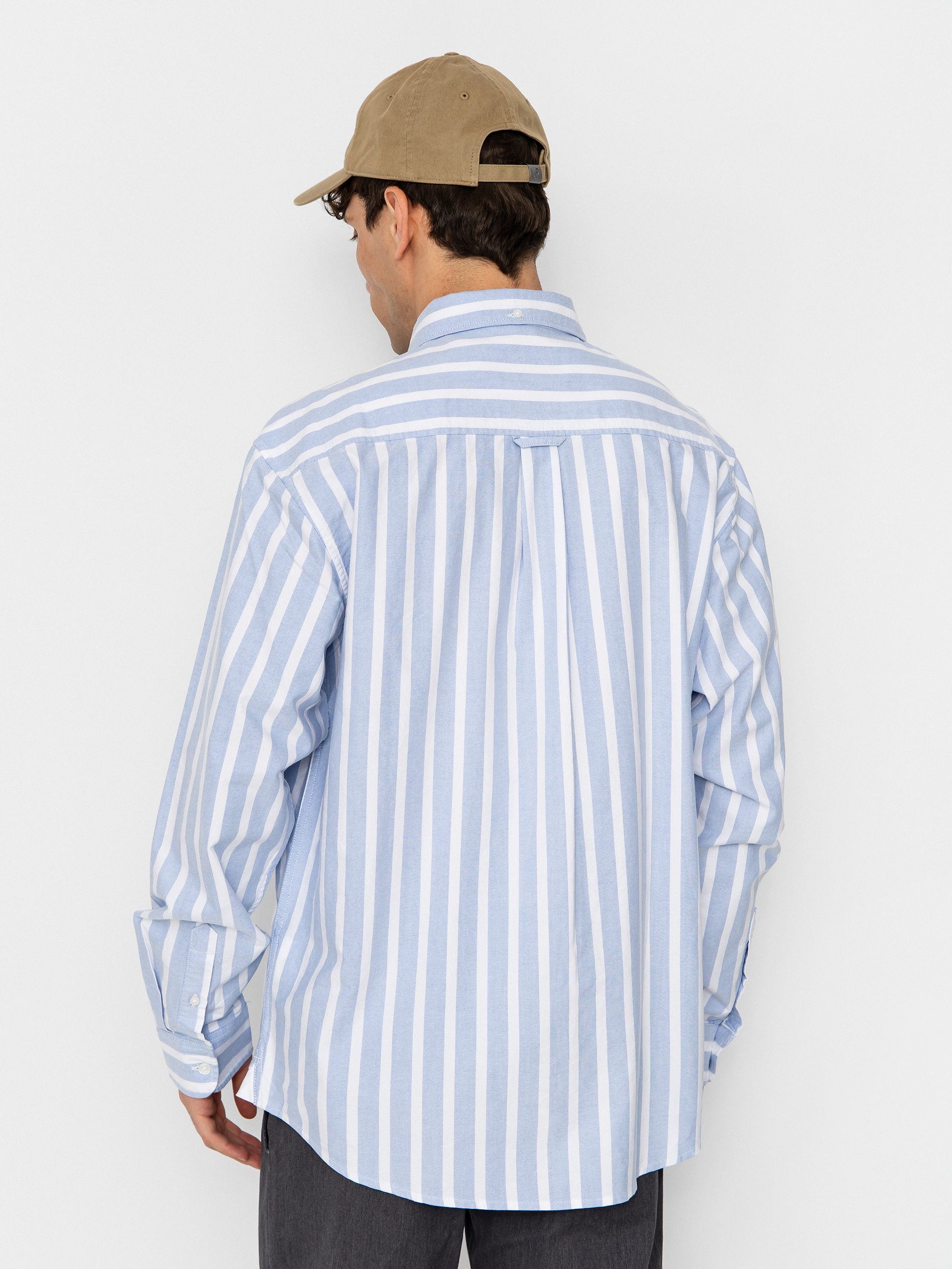 Риза Carhartt WIP Deven (deven stripe/bleach/white)