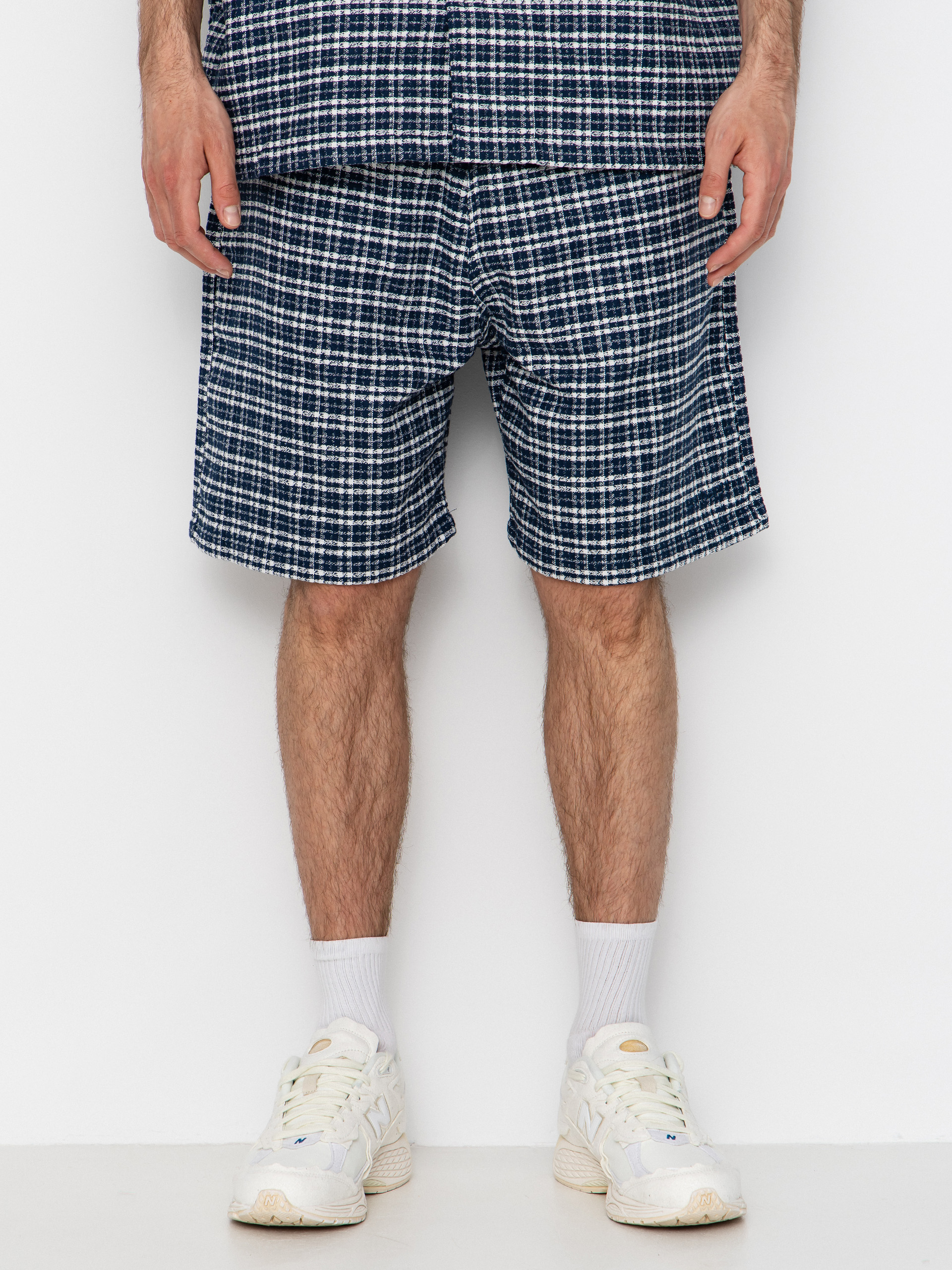 Къси панталони Carhartt WIP Kander (kander check/blue river)