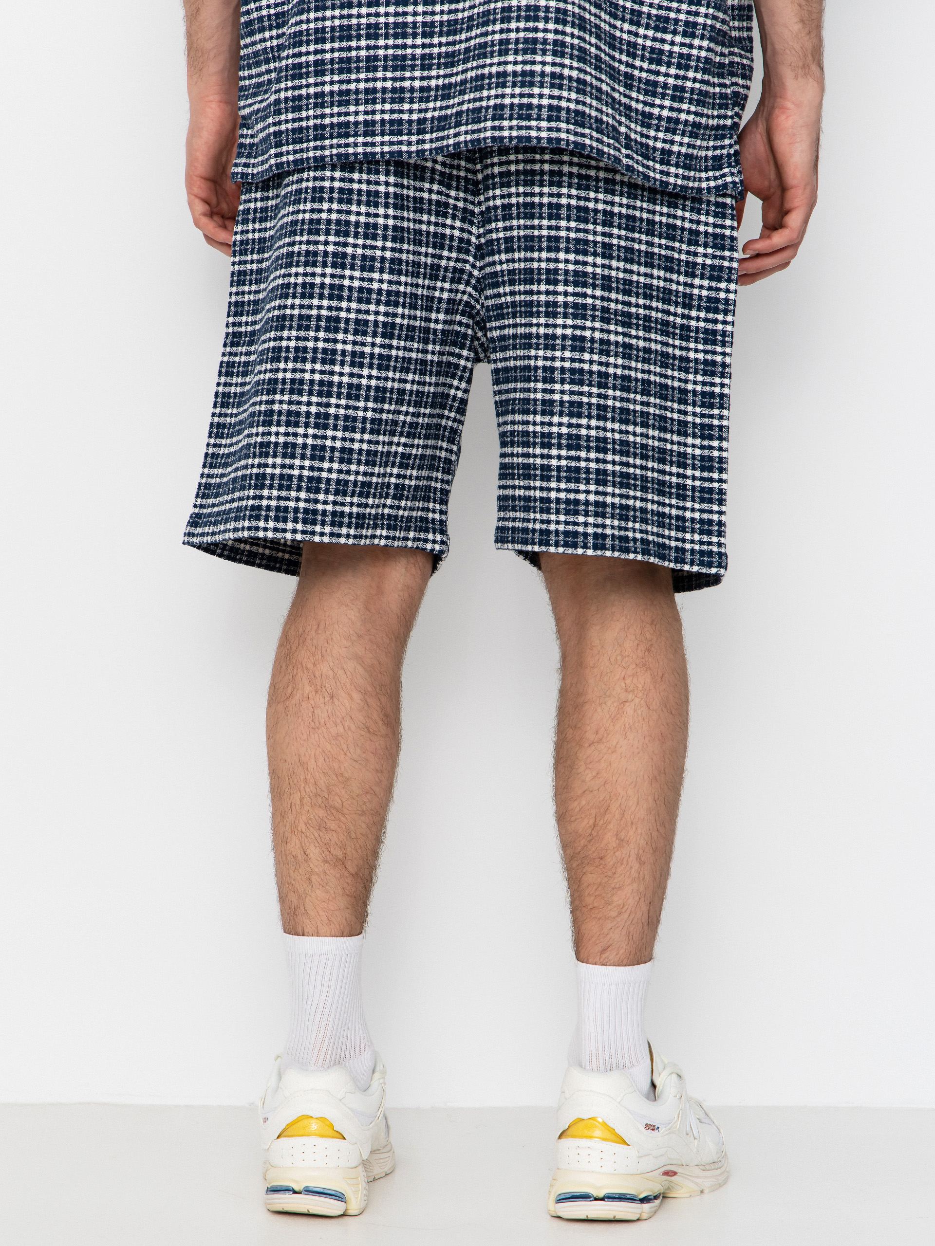 Къси панталони Carhartt WIP Kander (kander check/blue river)
