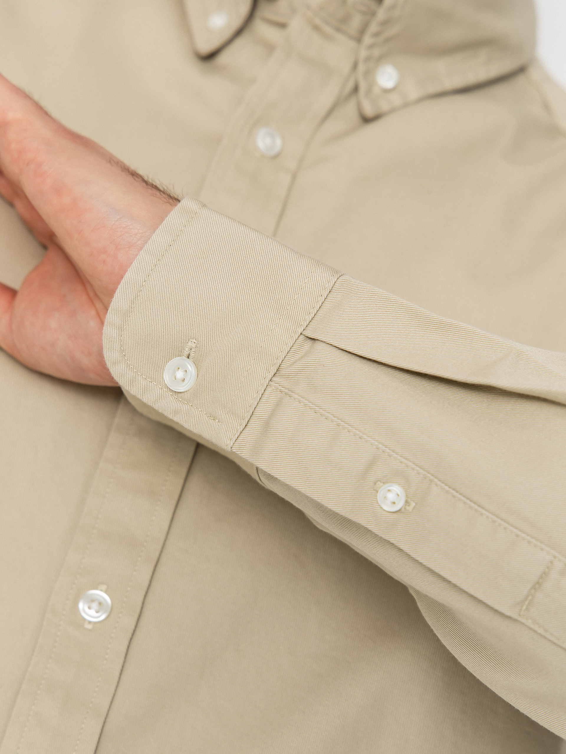 Риза Carhartt WIP Madison (stone/white)