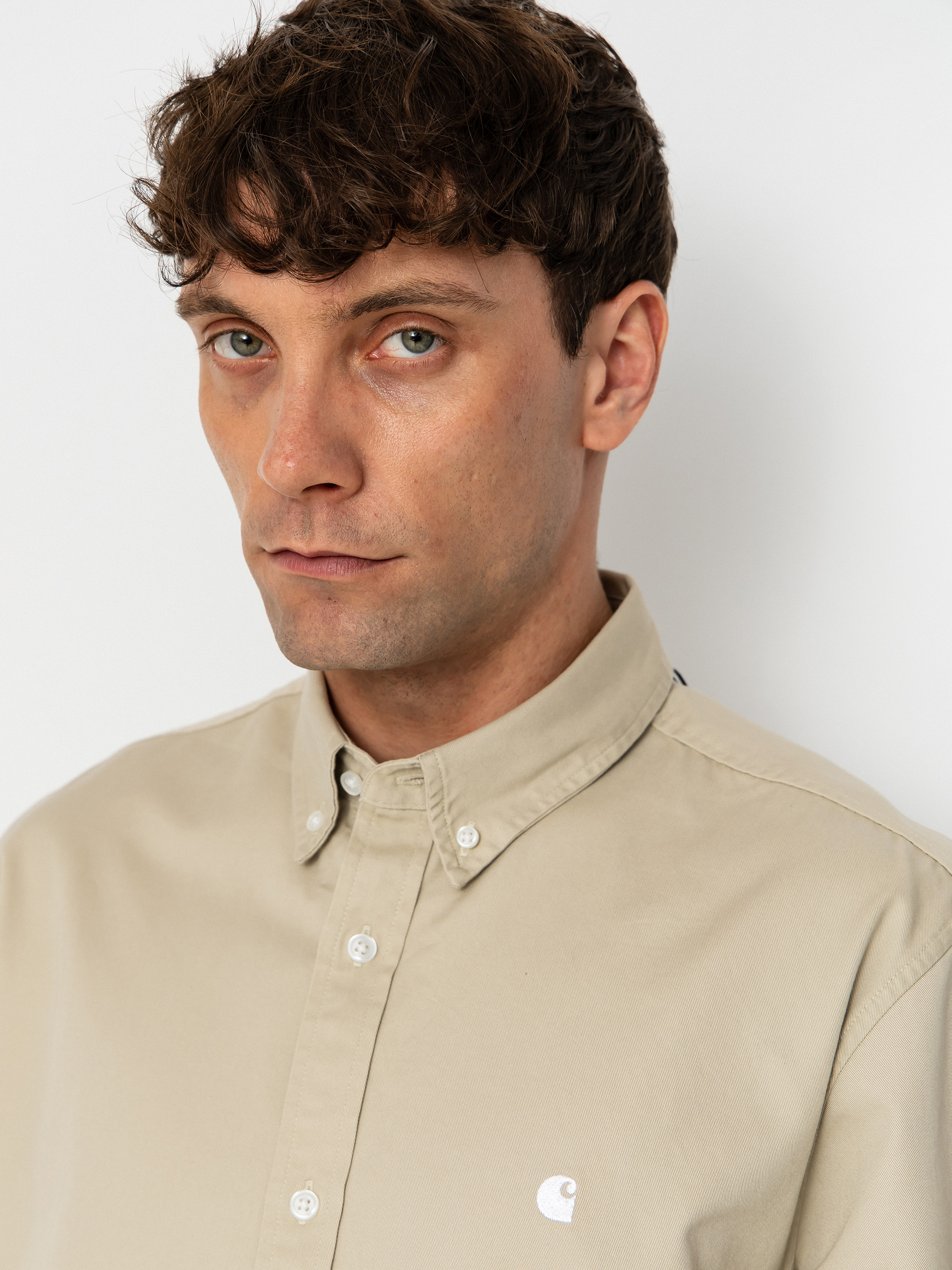 Риза Carhartt WIP Madison (stone/white)