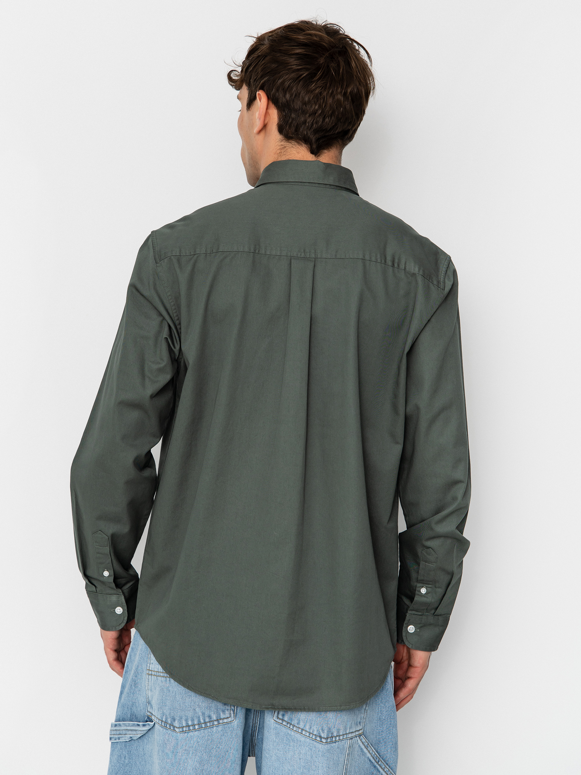 Риза Carhartt WIP Madison (velvet green/white)