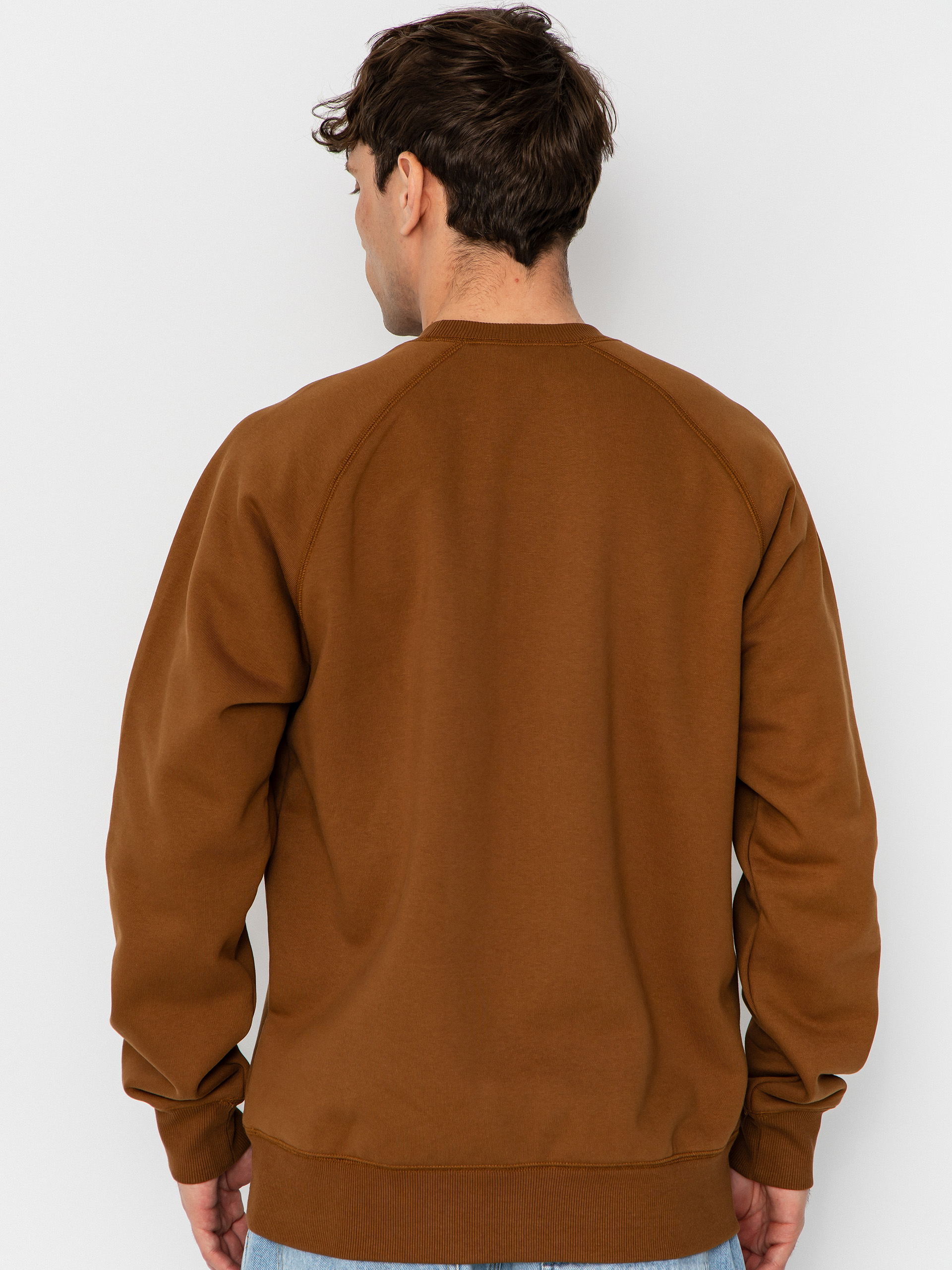 Суитшърт Carhartt WIP Chase (hamilton brown/gold)