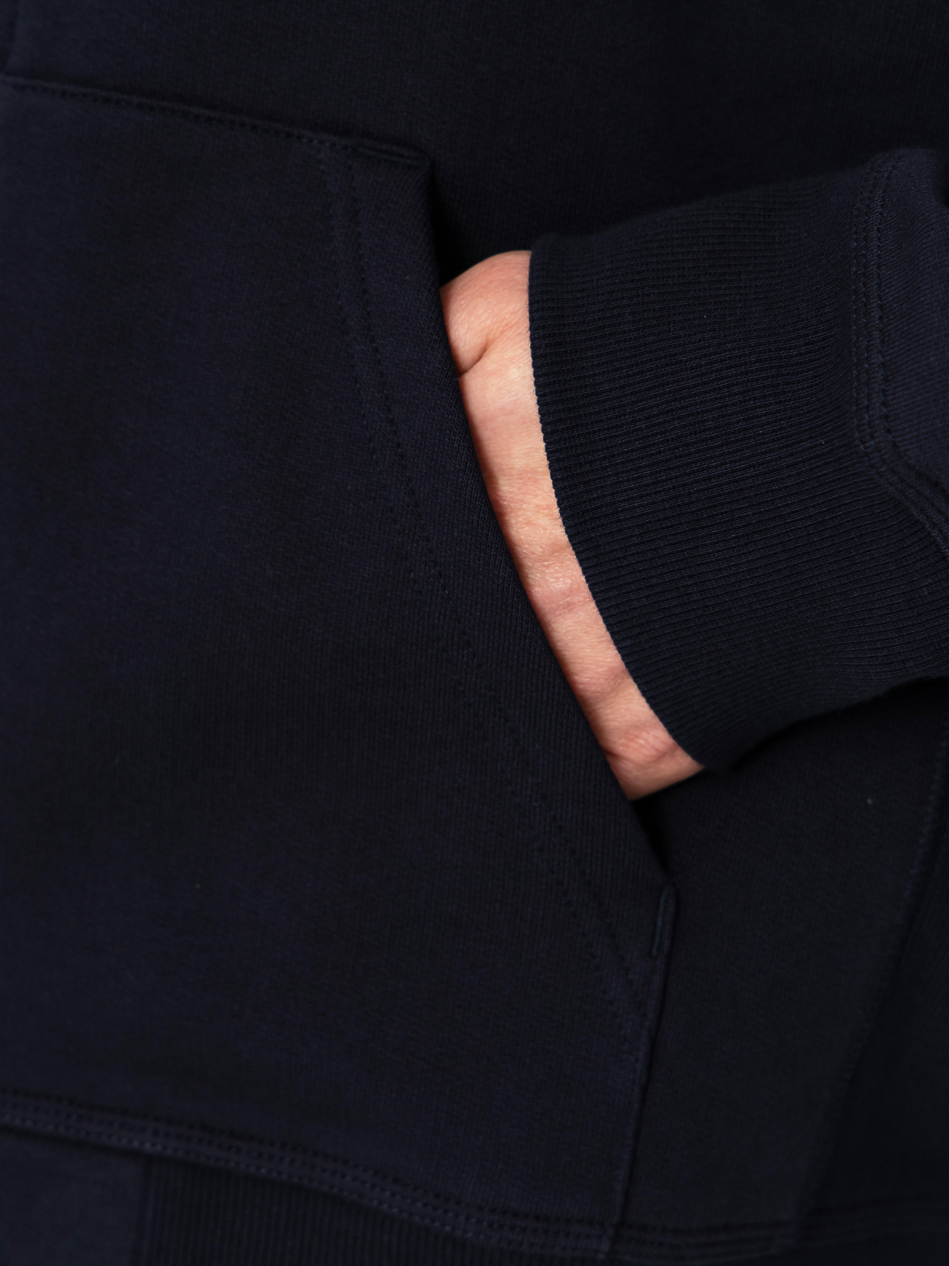 Суитшърт с качулка Carhartt WIP American Script ZHD (deep night)