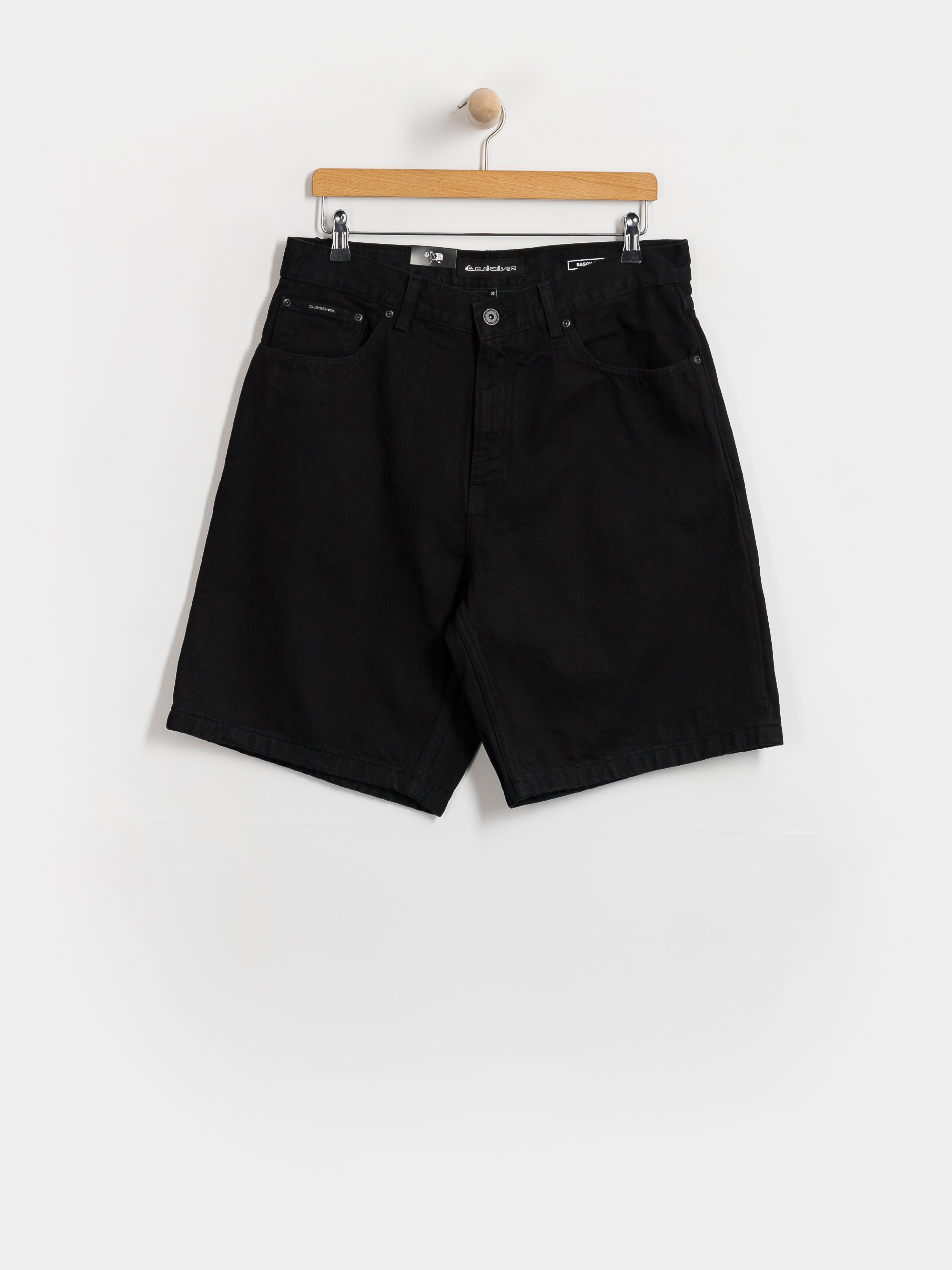 Къси панталони Quiksilver Baggy Denim (black)