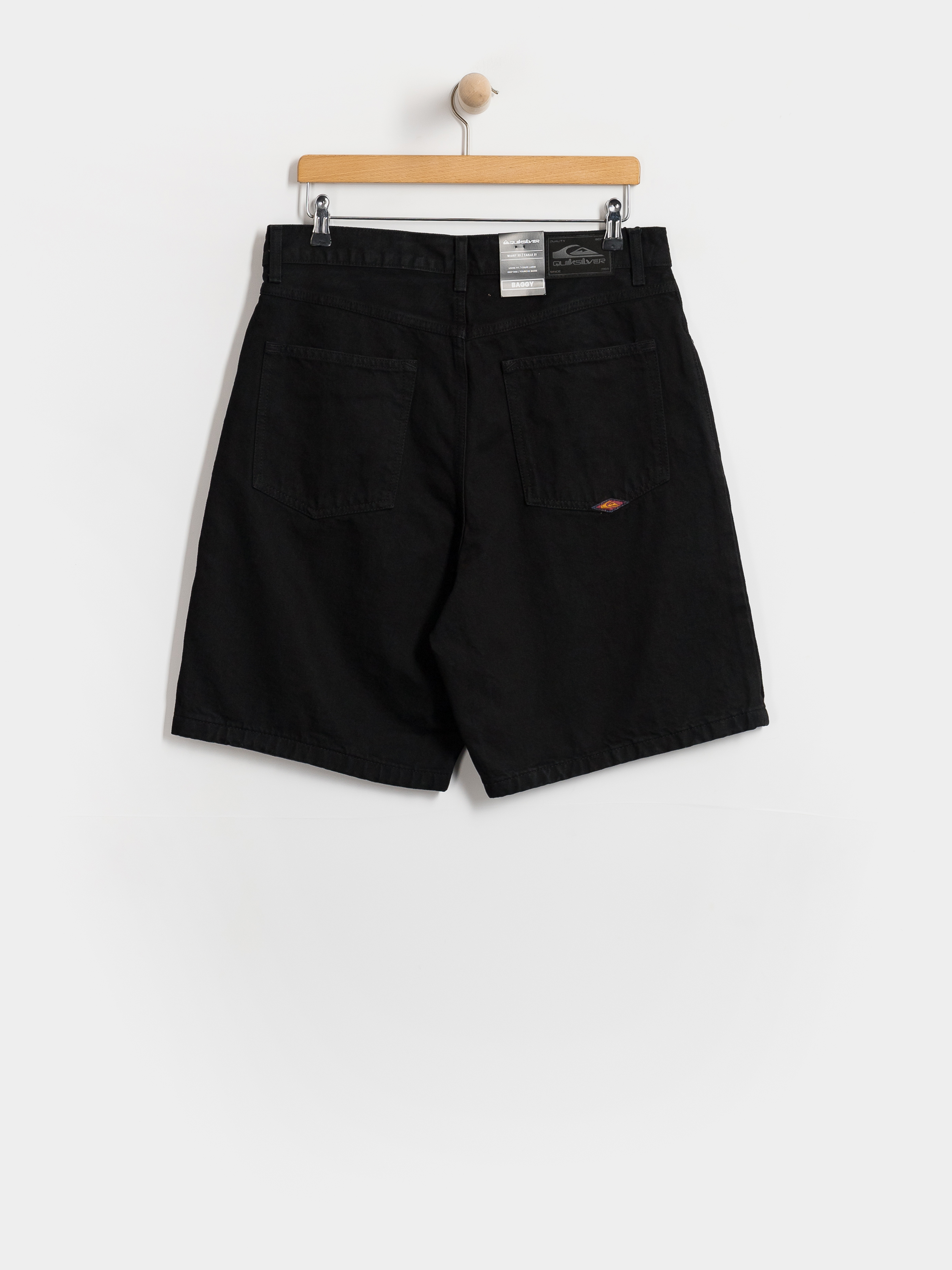 Къси панталони Quiksilver Baggy Denim (black)