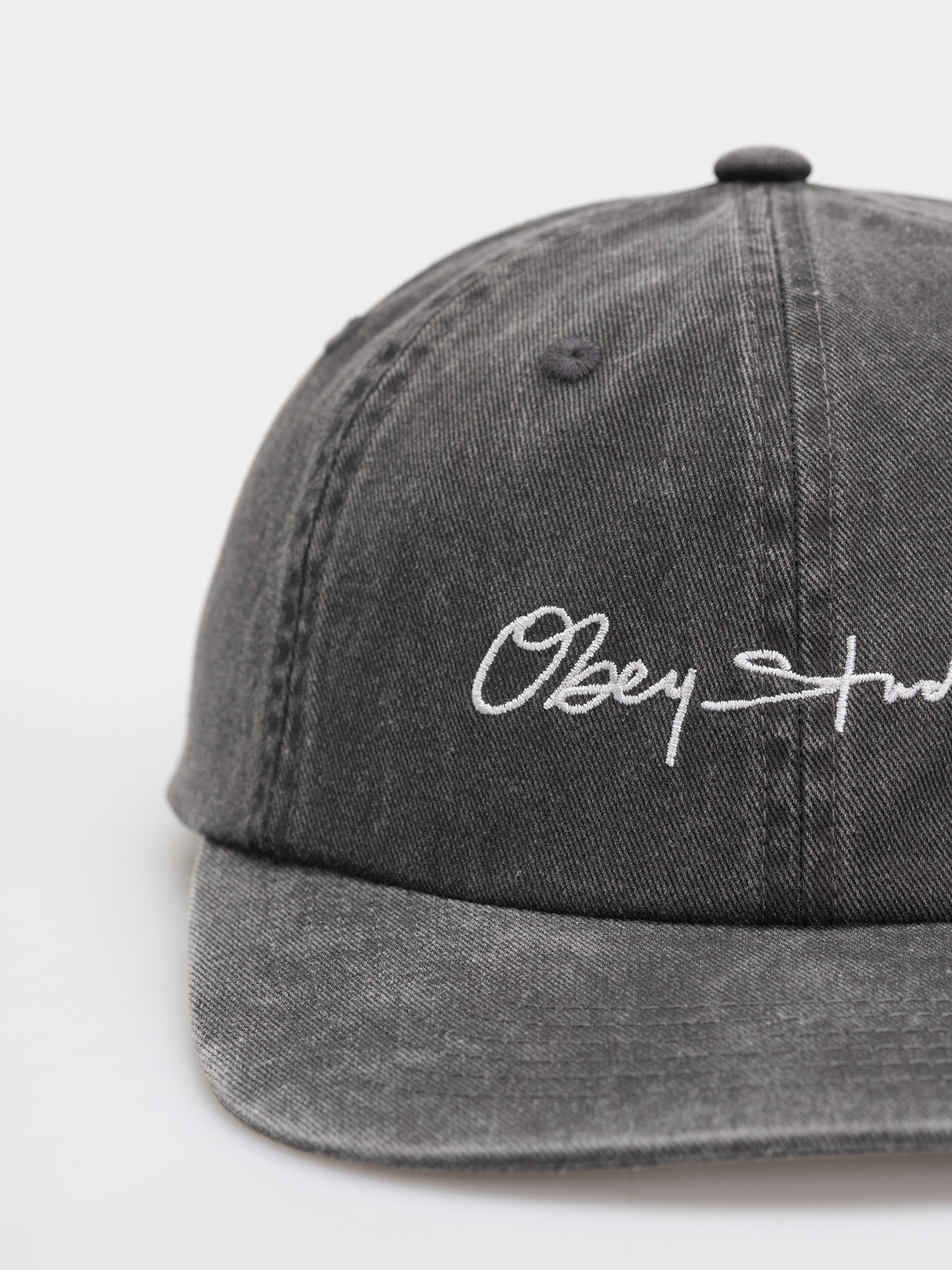 Шапка с козирка OBEY Pigment Signature (pigment black)