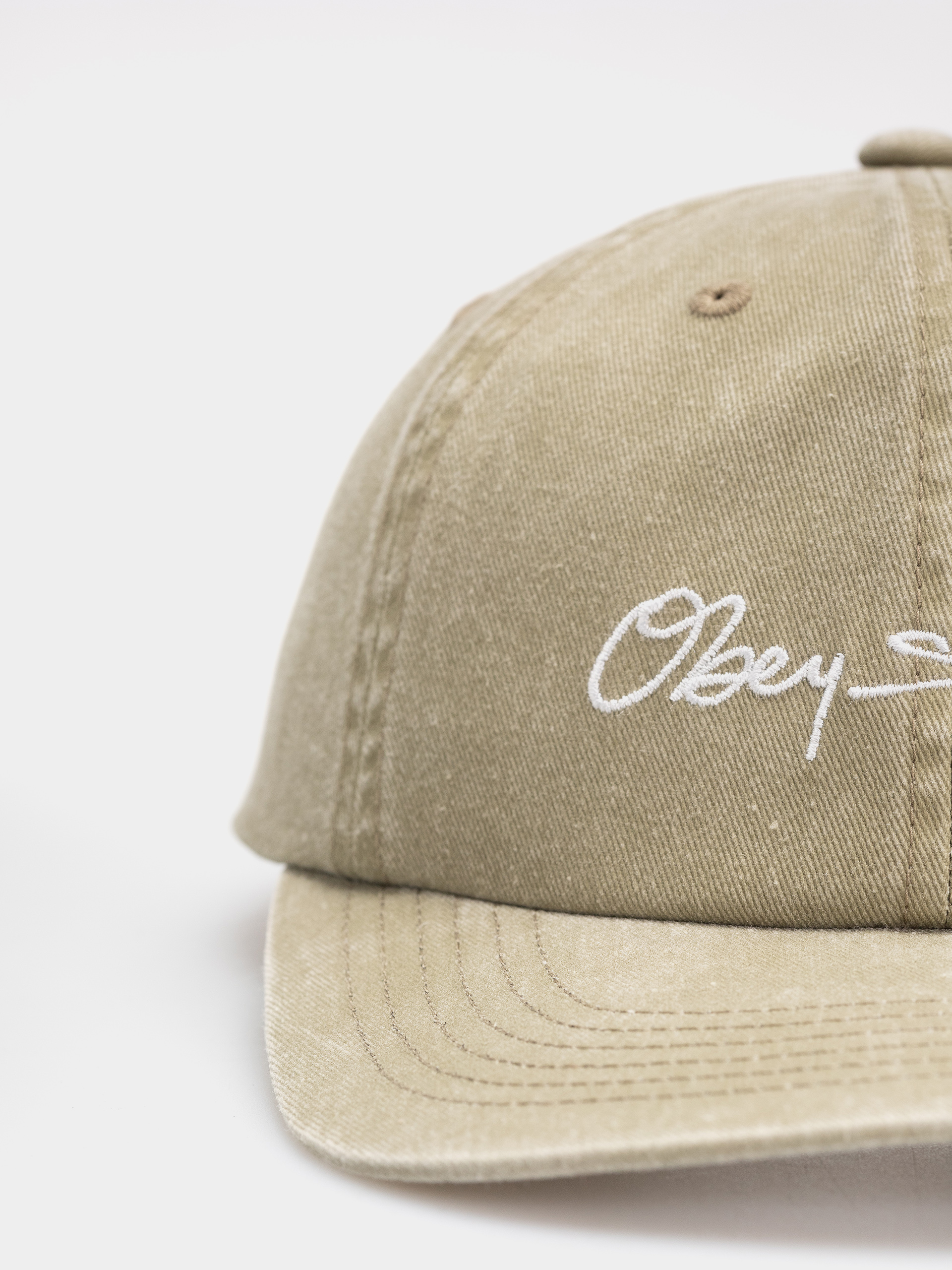 Шапка с козирка OBEY Pigment Signature (pigment khaki)