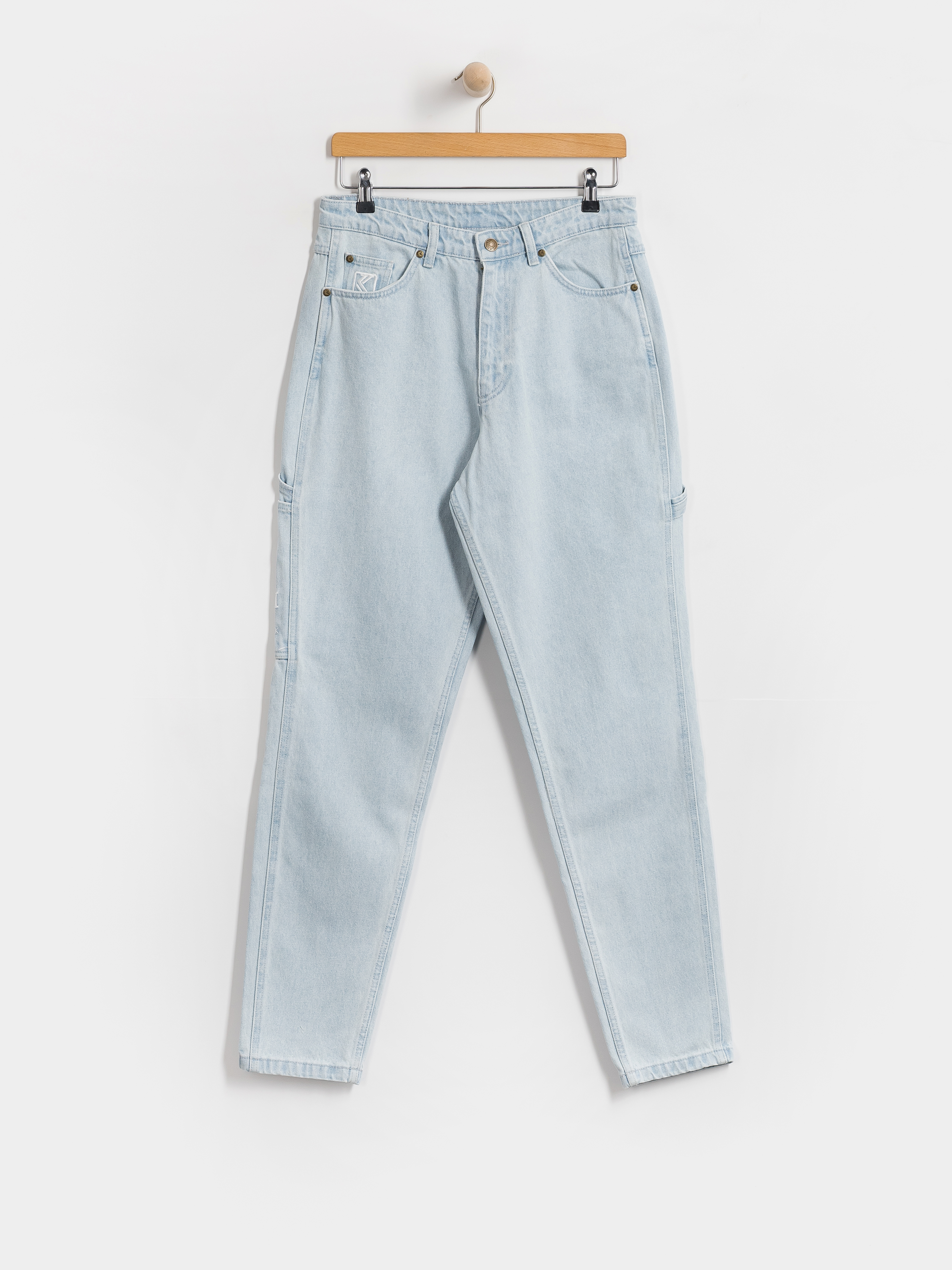 Панталони Karl Kani Retro Tapered Workwear Denim (bleached blue)