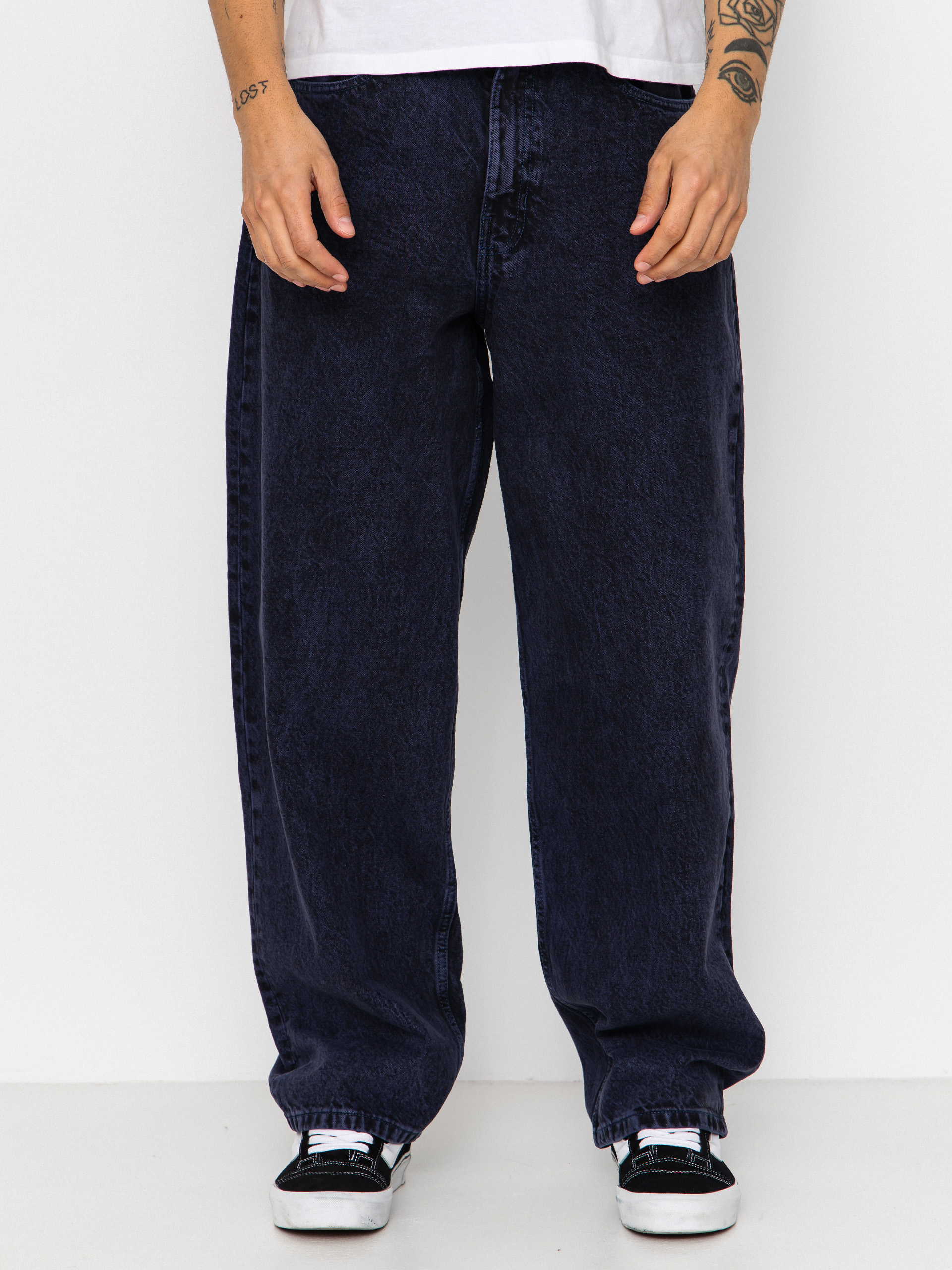 Панталони Vans Check 5 Baggy Acid Overdyed Denim (deep indigo)