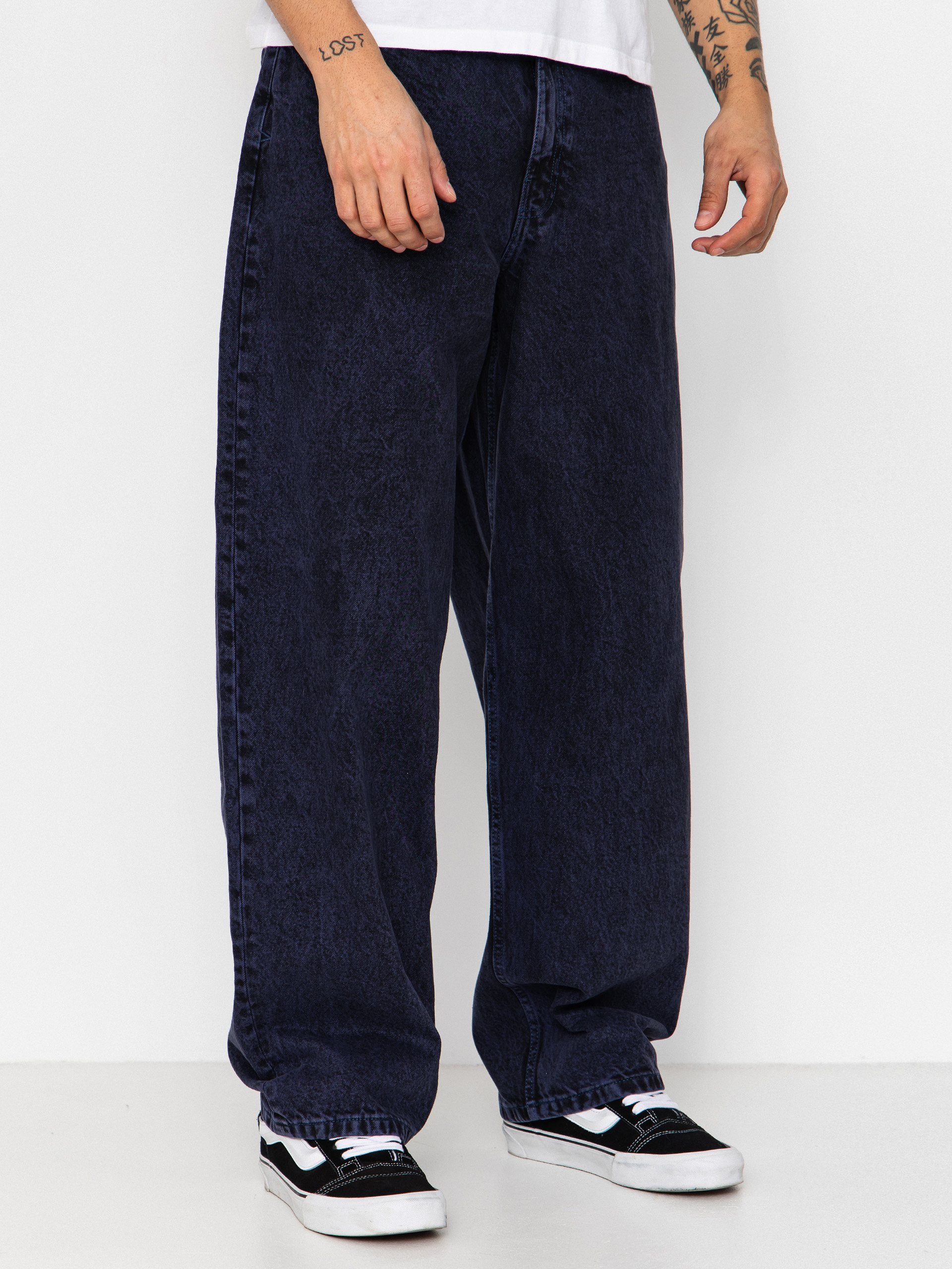 Панталони Vans Check 5 Baggy Acid Overdyed Denim (deep indigo)
