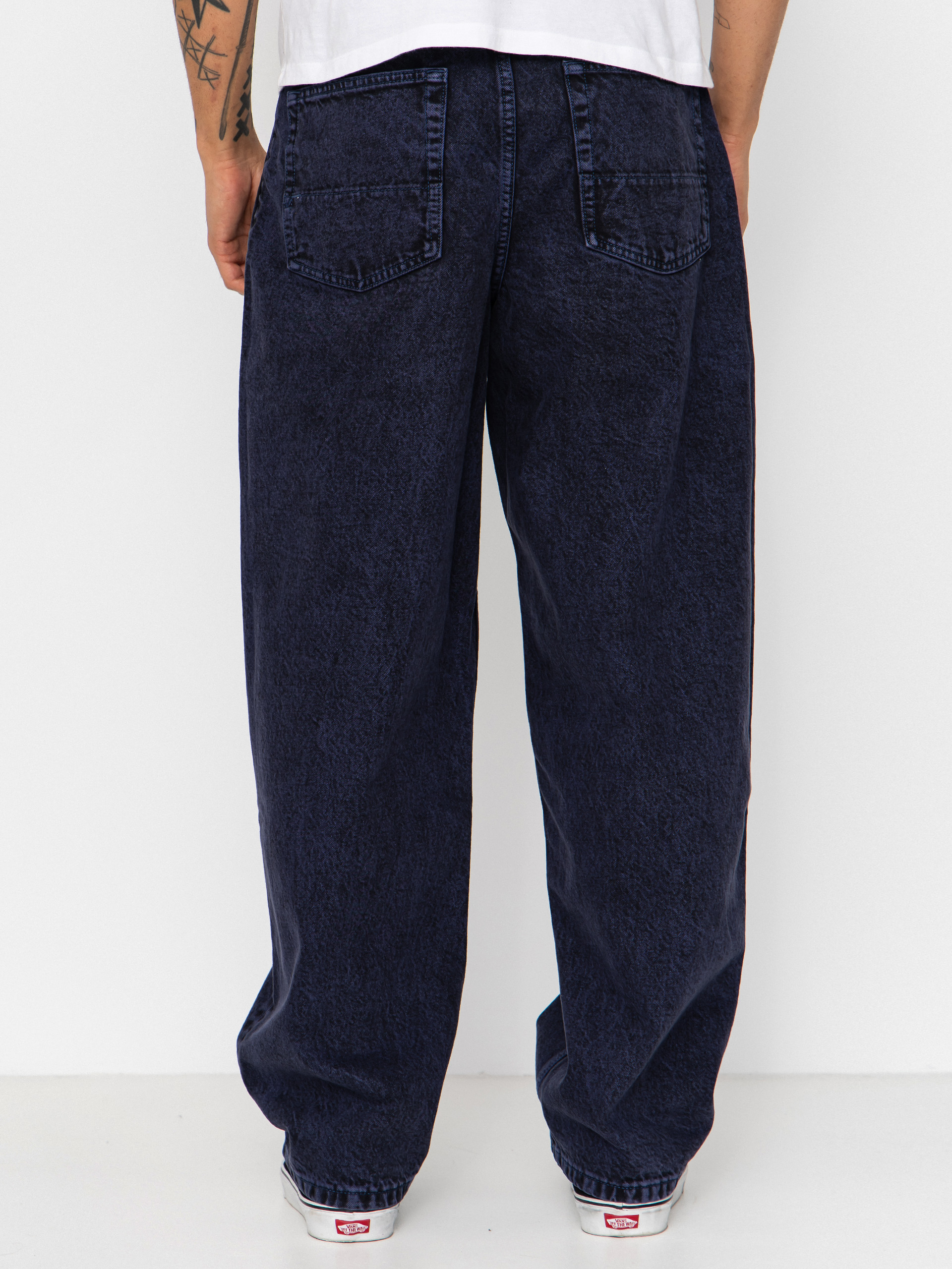 Панталони Vans Check 5 Baggy Acid Overdyed Denim (deep indigo)