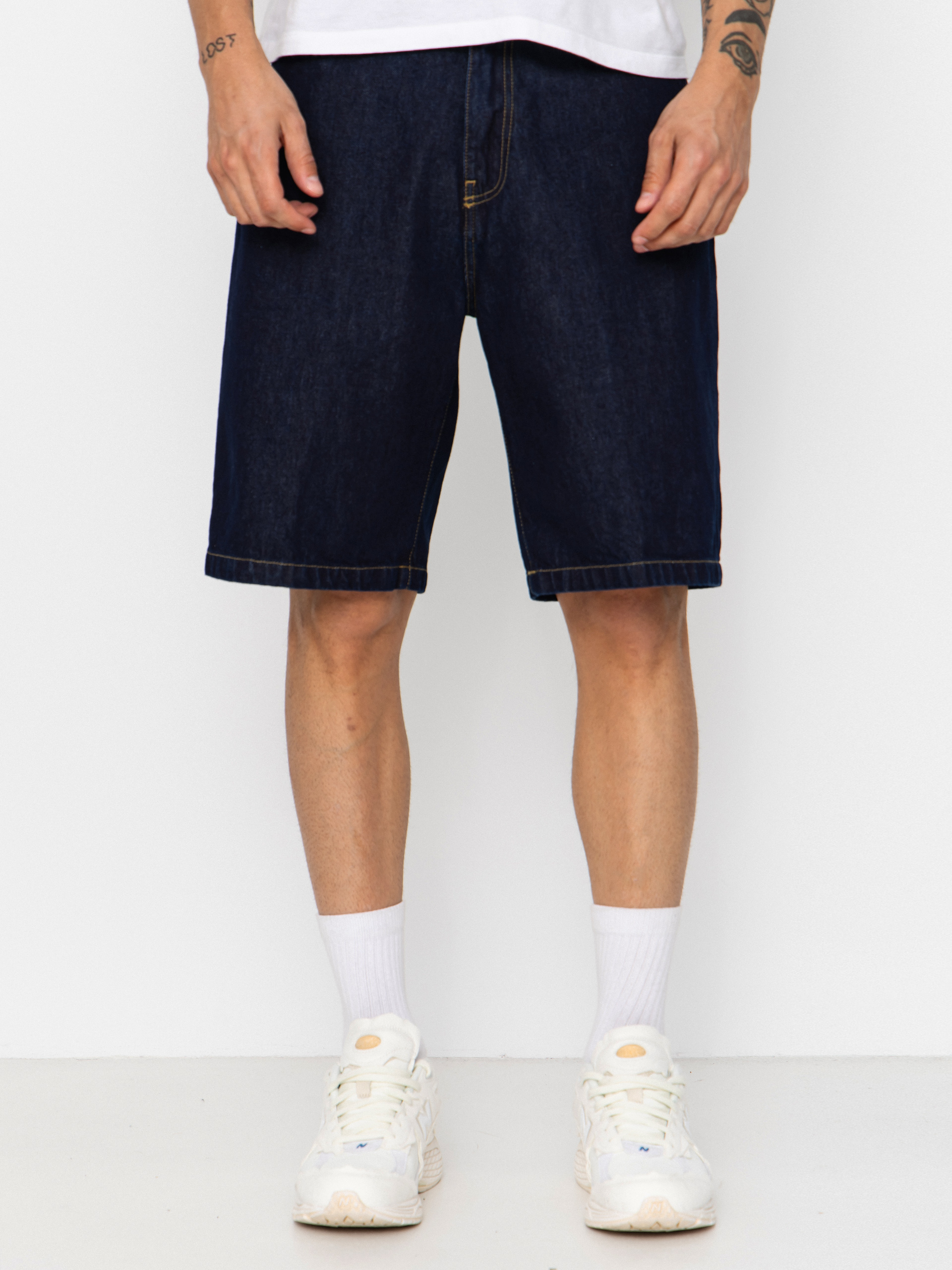 Къси панталони Carhartt WIP Landon (blue rinsed)