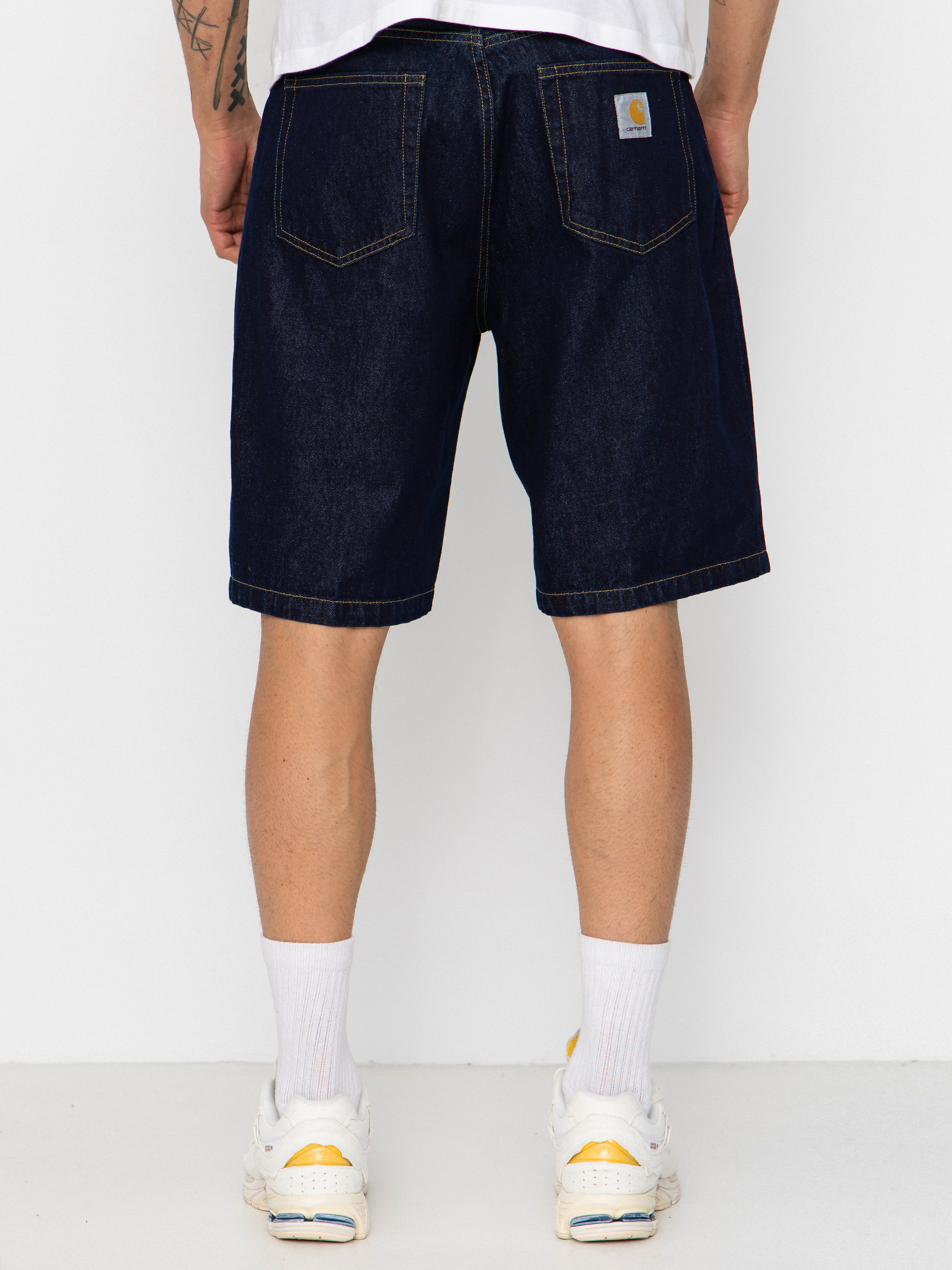 Къси панталони Carhartt WIP Landon (blue rinsed)
