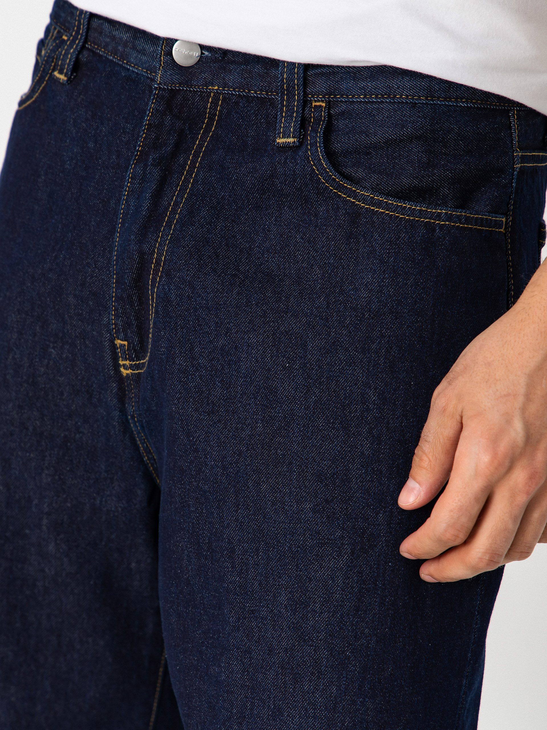 Къси панталони Carhartt WIP Landon (blue rinsed)