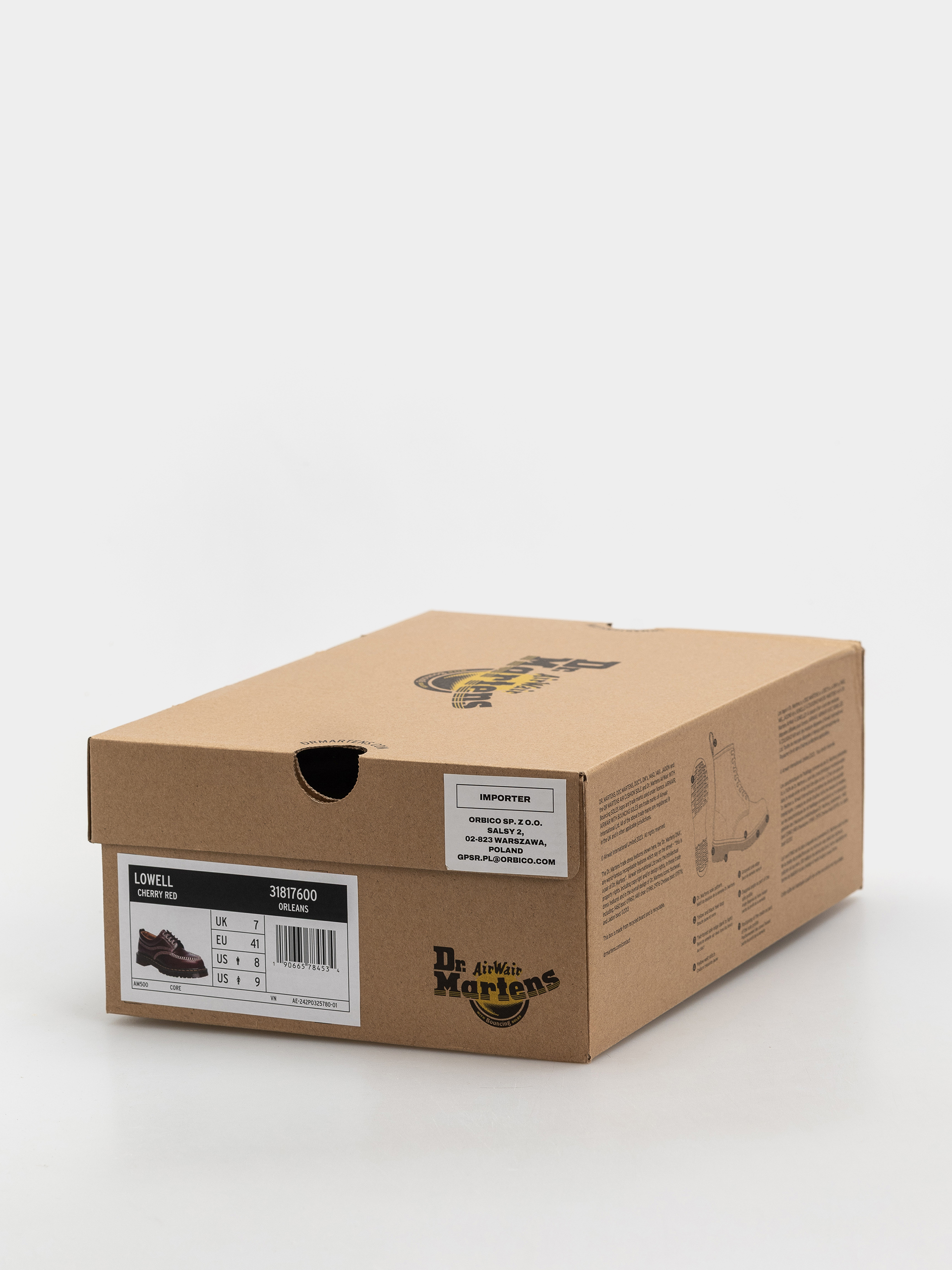 Обувки Dr. Martens Lowell (cherry red orleans)