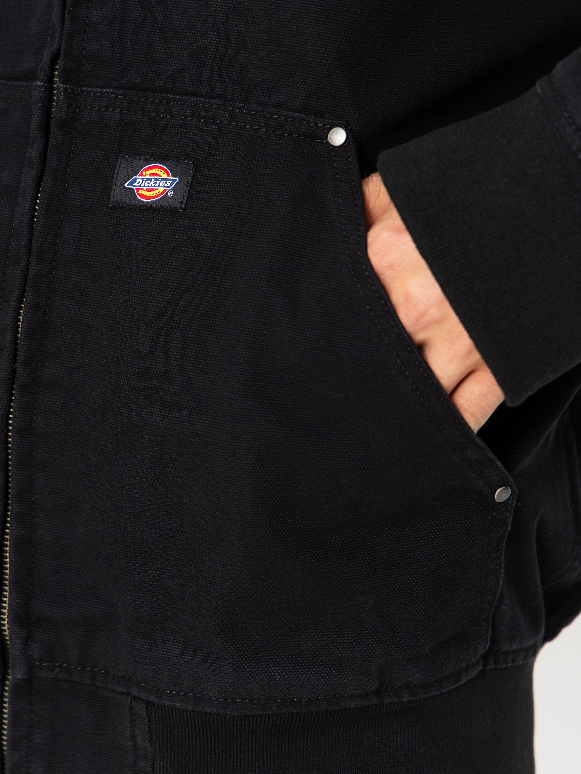 Яке Dickies Unlined Canvas Hooded Bomber (black)