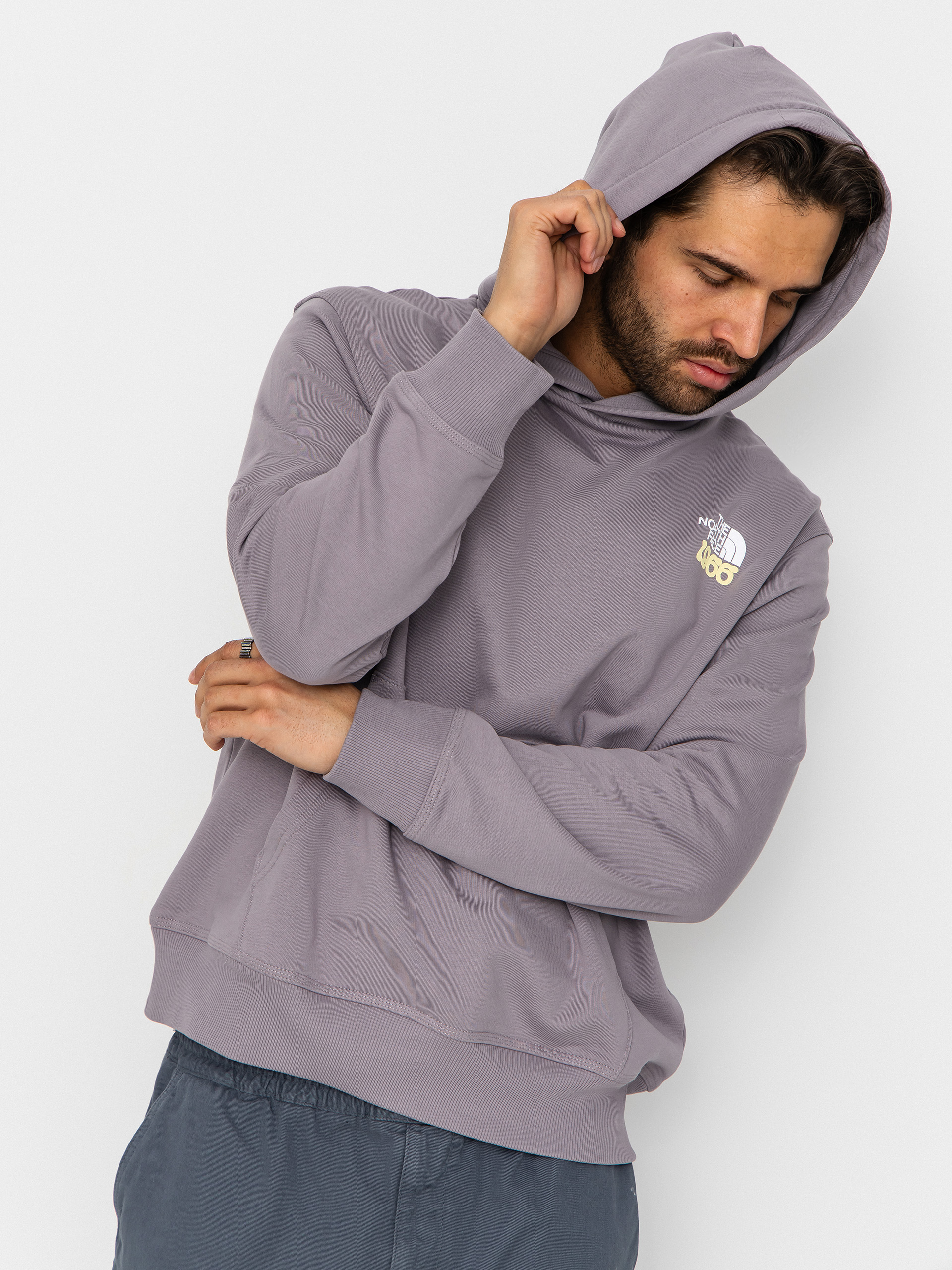 Суитшърт с качулка The North Face Motion Relaxed HD (transcendent gr)