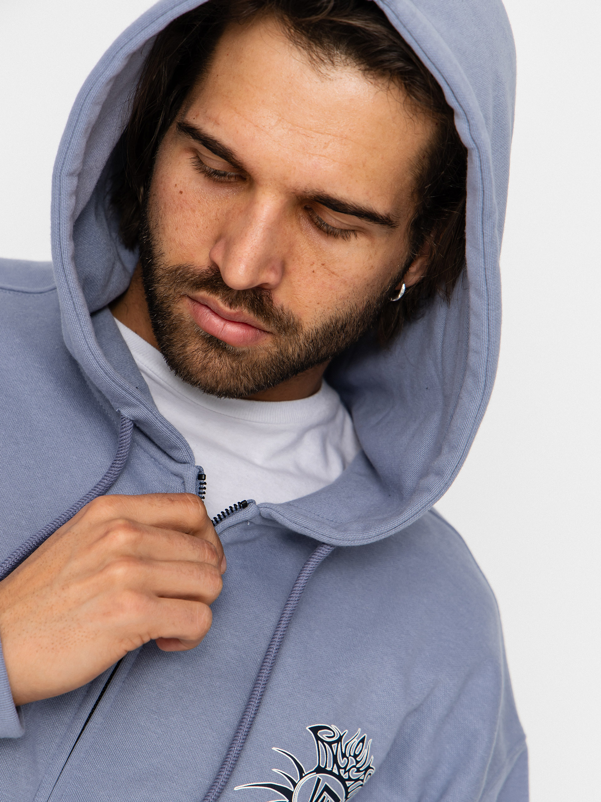 Суитшърт Vans Torched Full Zip (glacial slate)