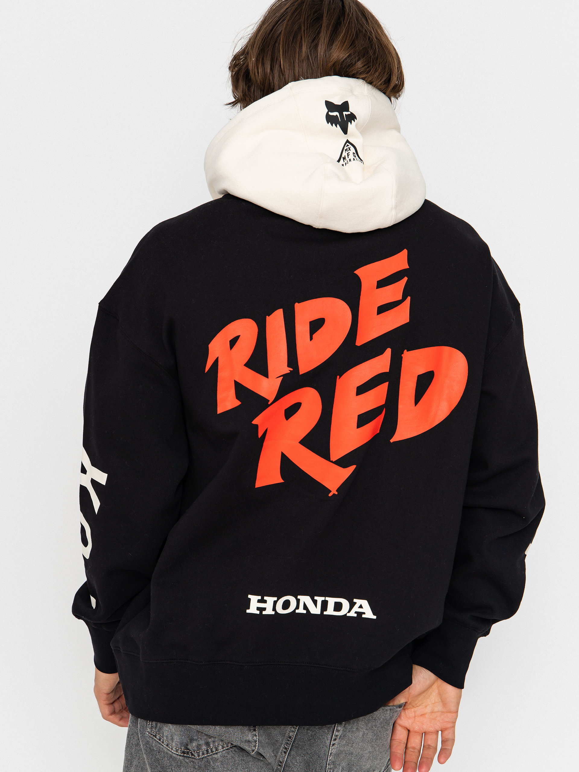 Суитшърт с качулка Fox Honda Heavyweight HD (black)