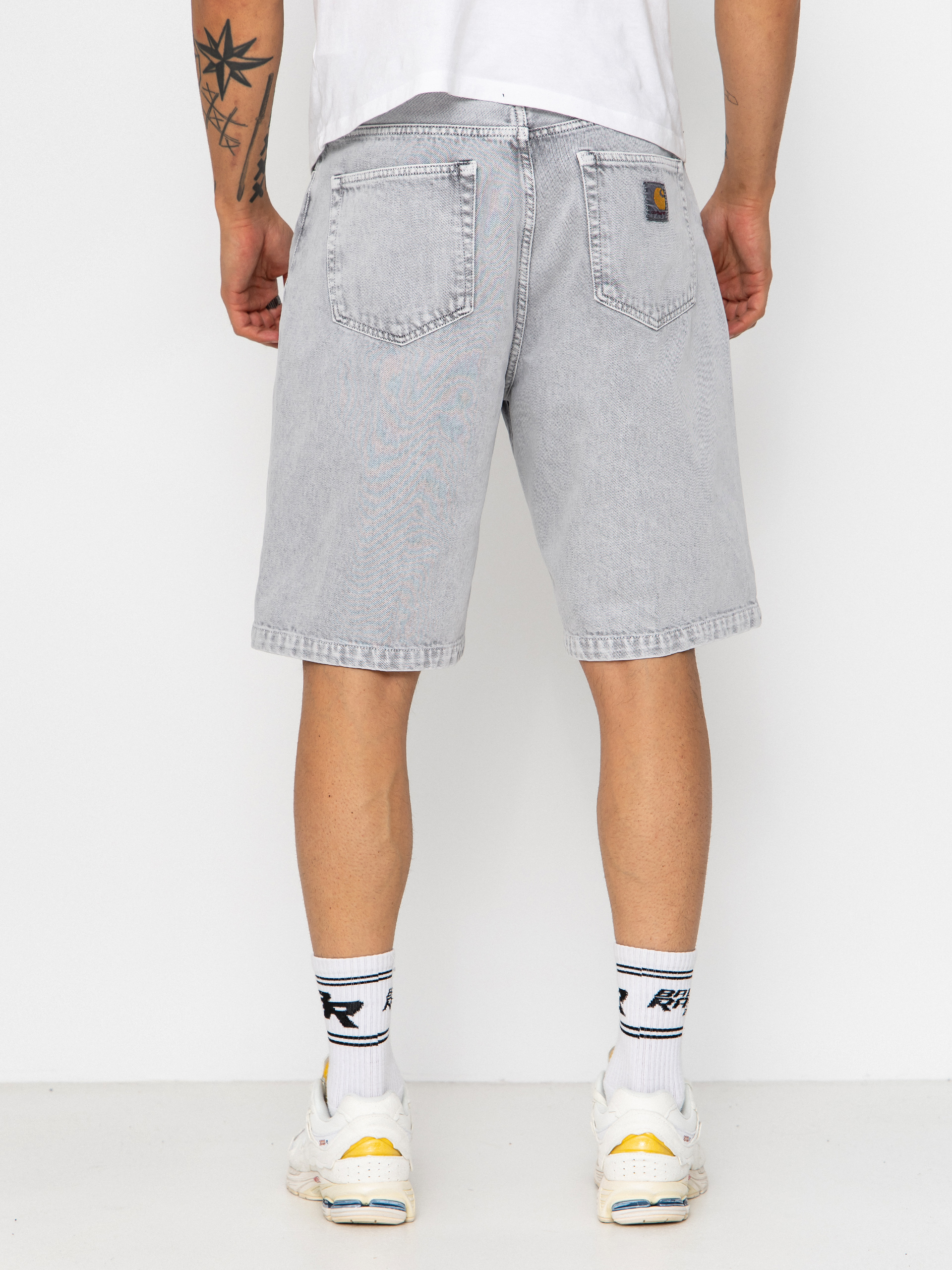 Къси панталони Carhartt WIP Landon (black chalk wash)