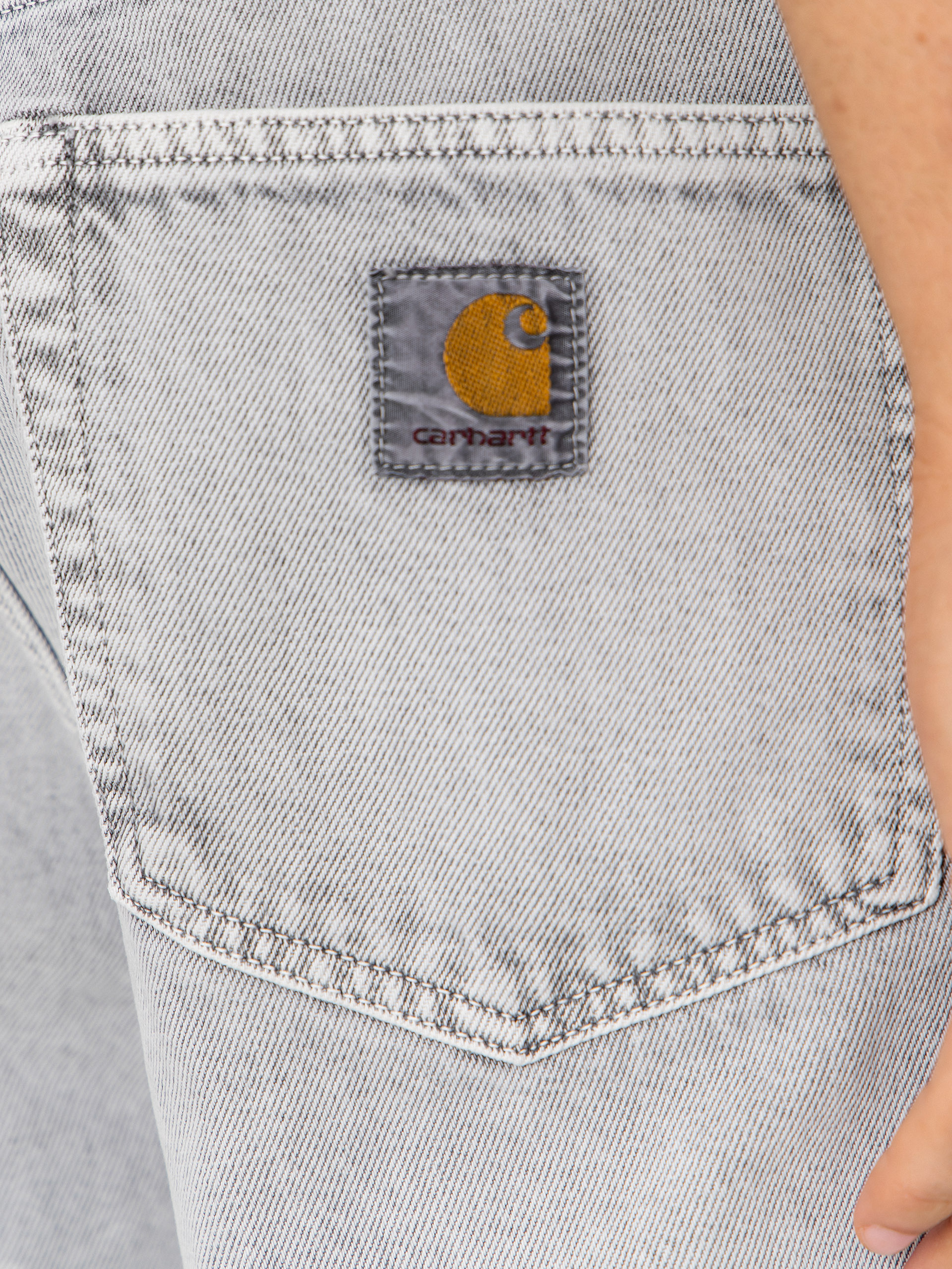 Къси панталони Carhartt WIP Landon (black chalk wash)