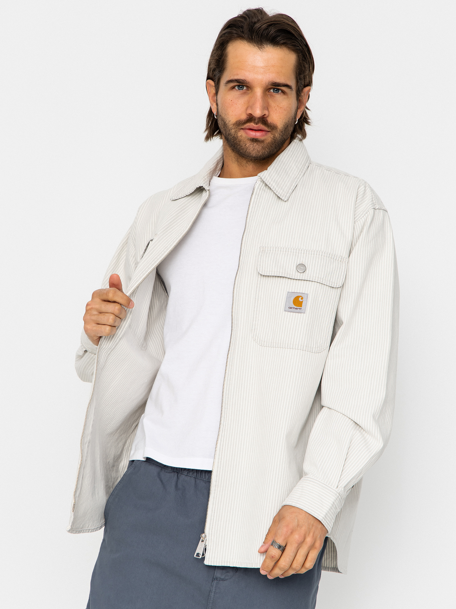 Яке Carhartt WIP Mercer (mercer stripe/graphite/wax)