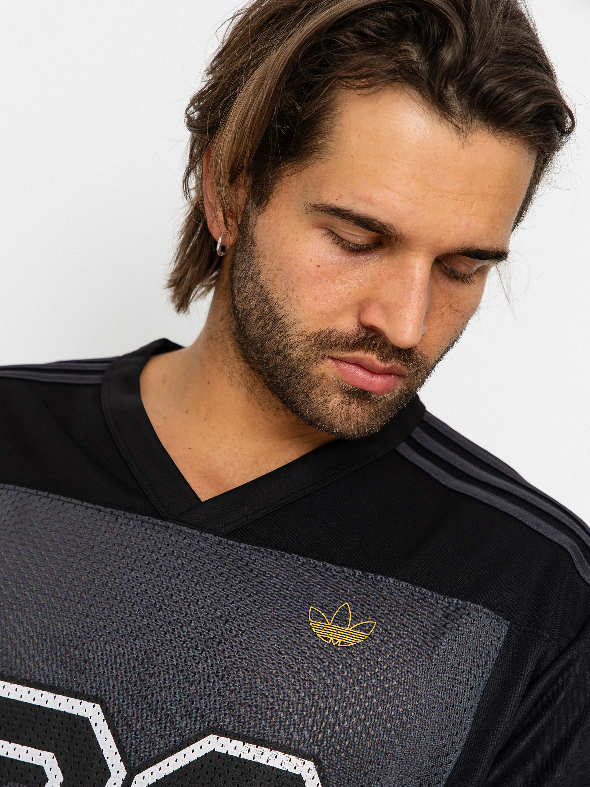 Тениска adidas Tyshawn Jrsy (black/ironmt/carbon)
