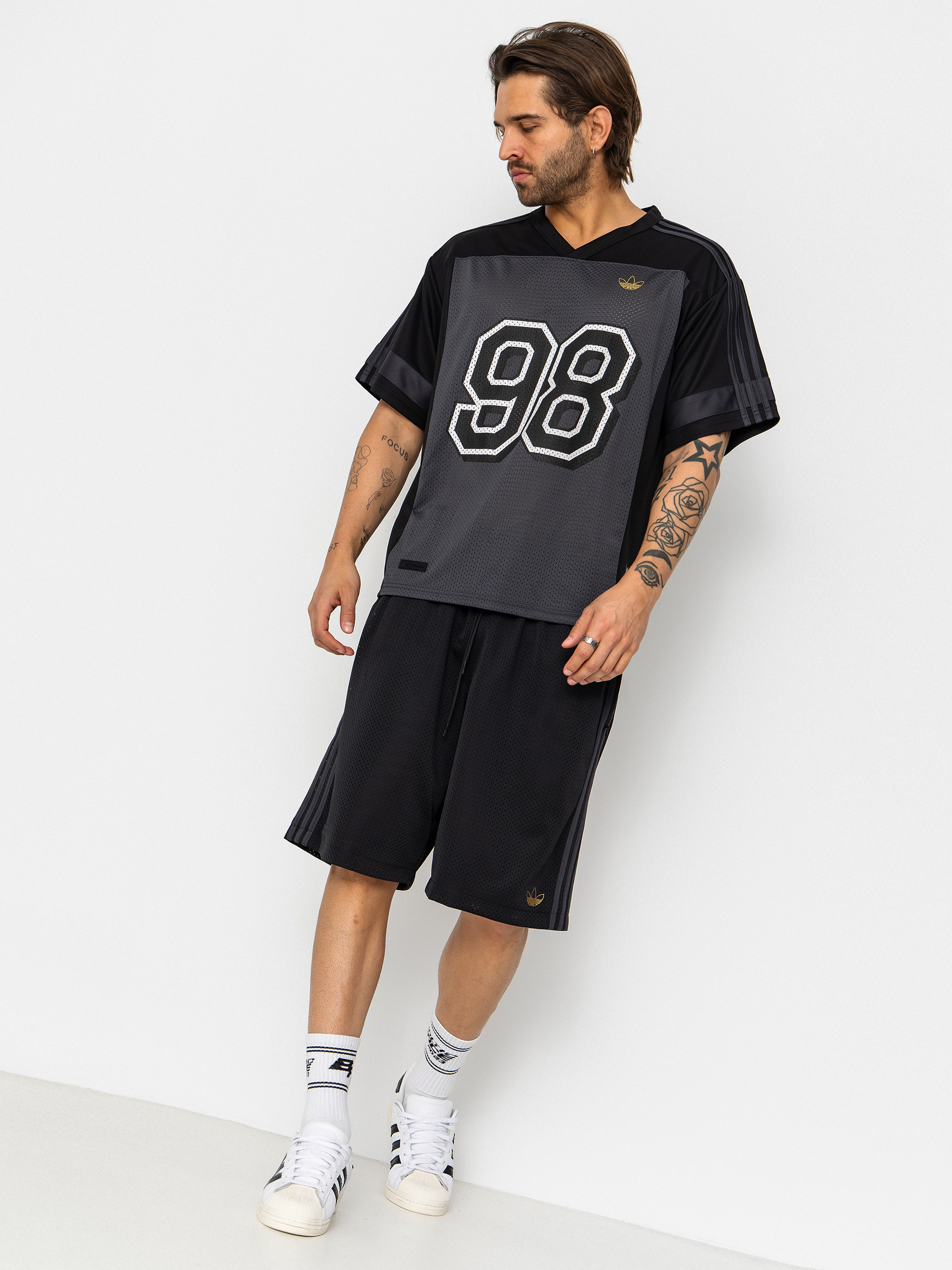 Тениска adidas Tyshawn Jrsy (black/ironmt/carbon)