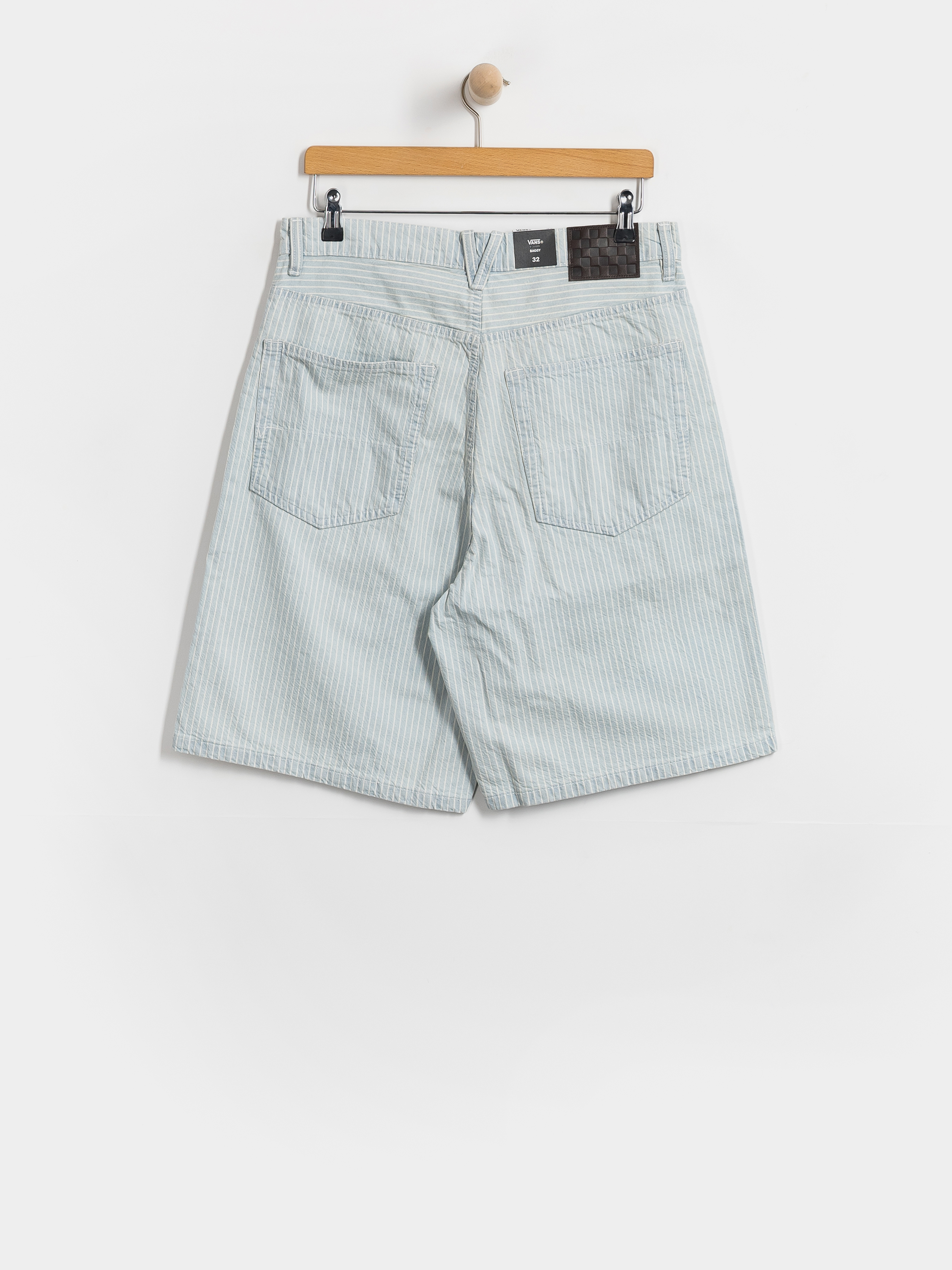 Къси панталони Vans Check 5 Baggy Striped Denim (blue ice stripe)