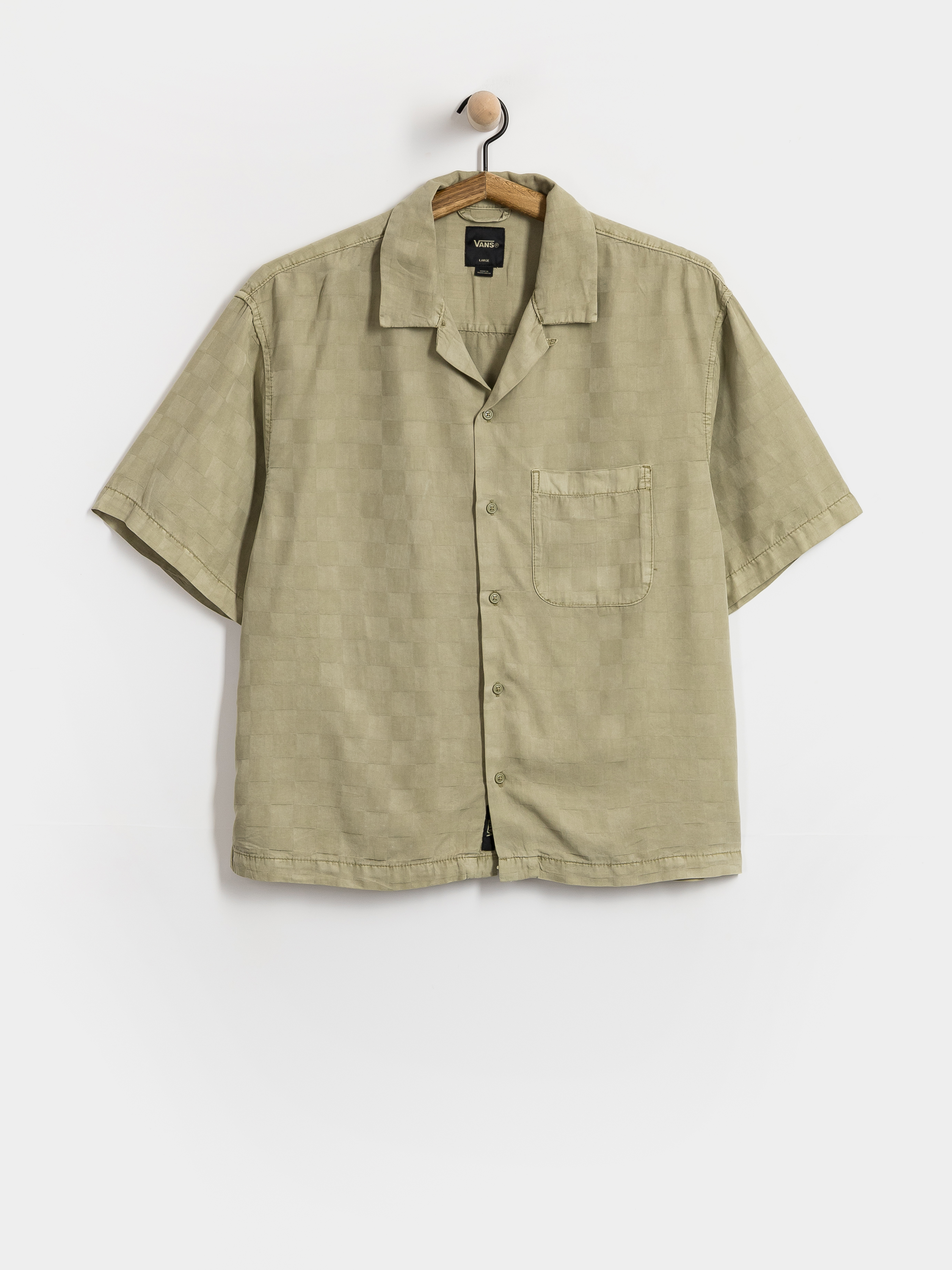 u0420u0438u0437u0430 Vans Van Doren Tencel Check Camp (soft sage)