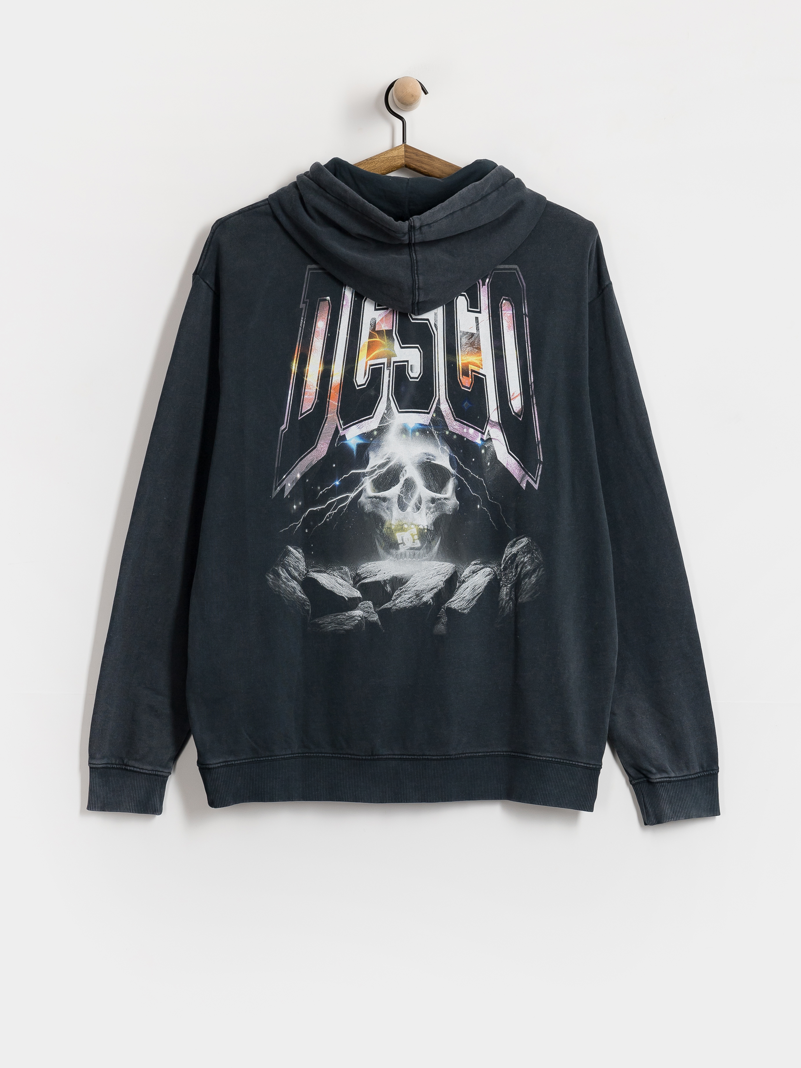 Суитшърт с качулка DC Skull Storm HD (black)