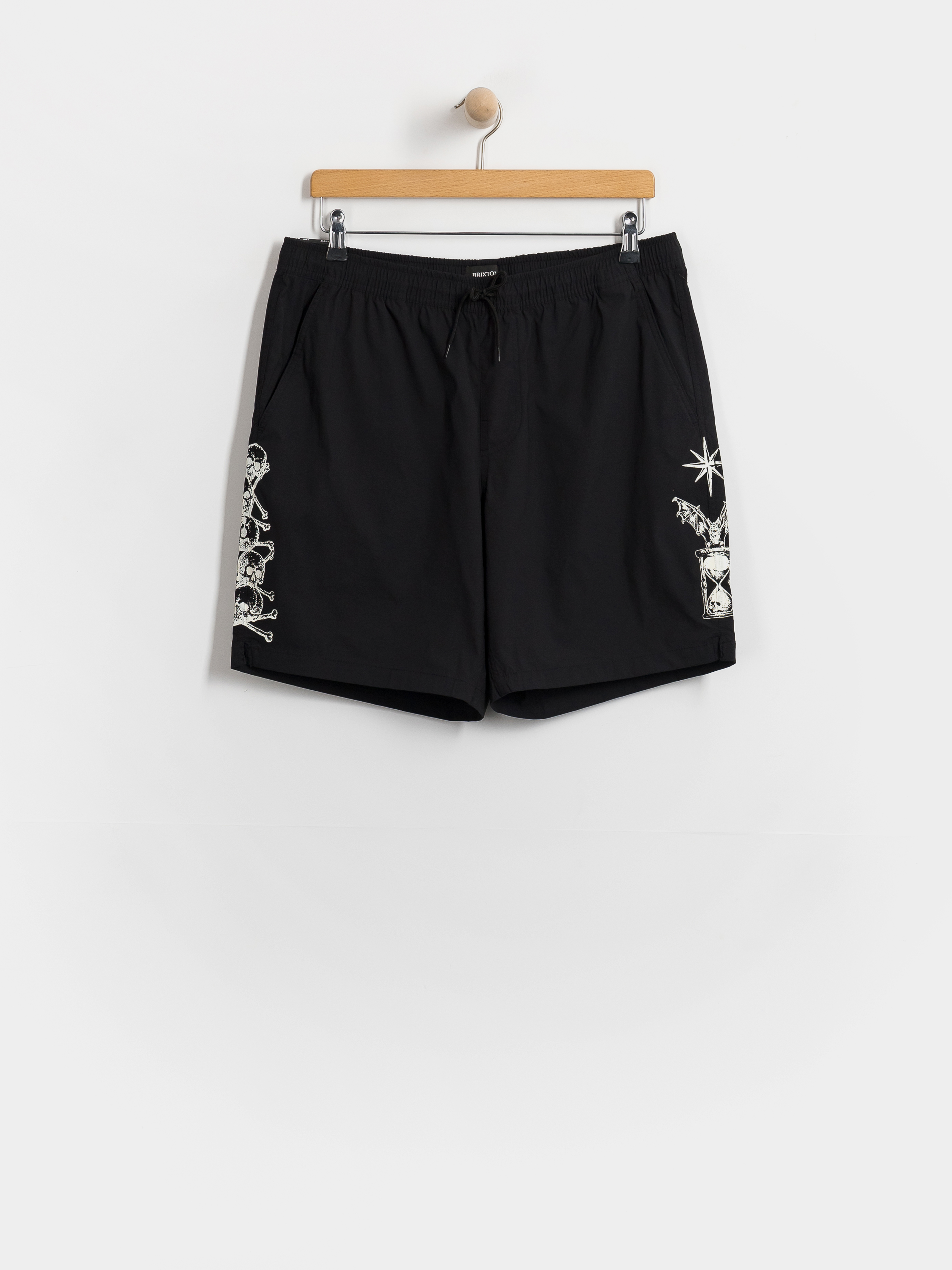 Къси панталони Brixton Everyday Stretch Hybrid (black/white)