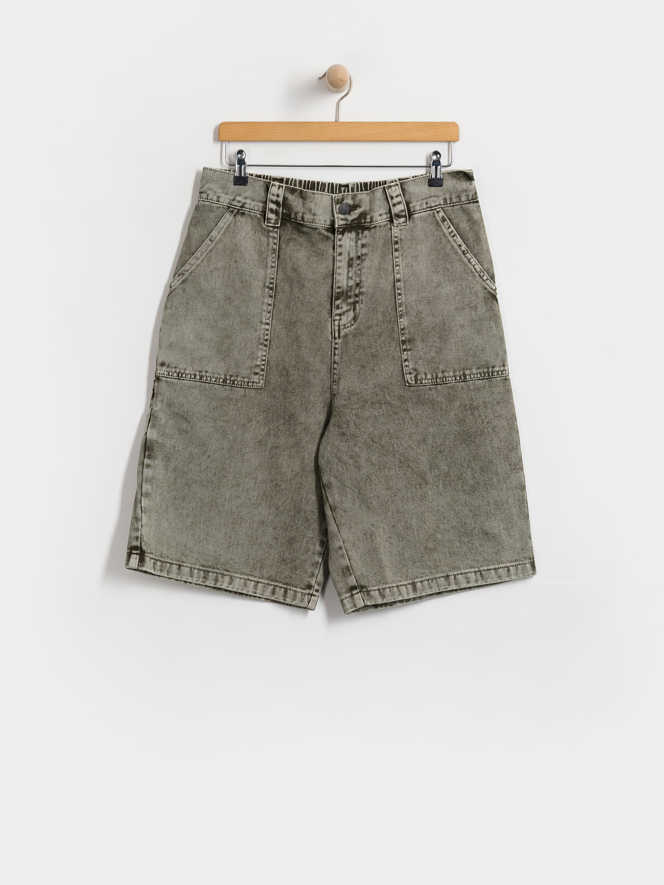 Къси панталони Poetic Collective Painter (grey denim wash)
