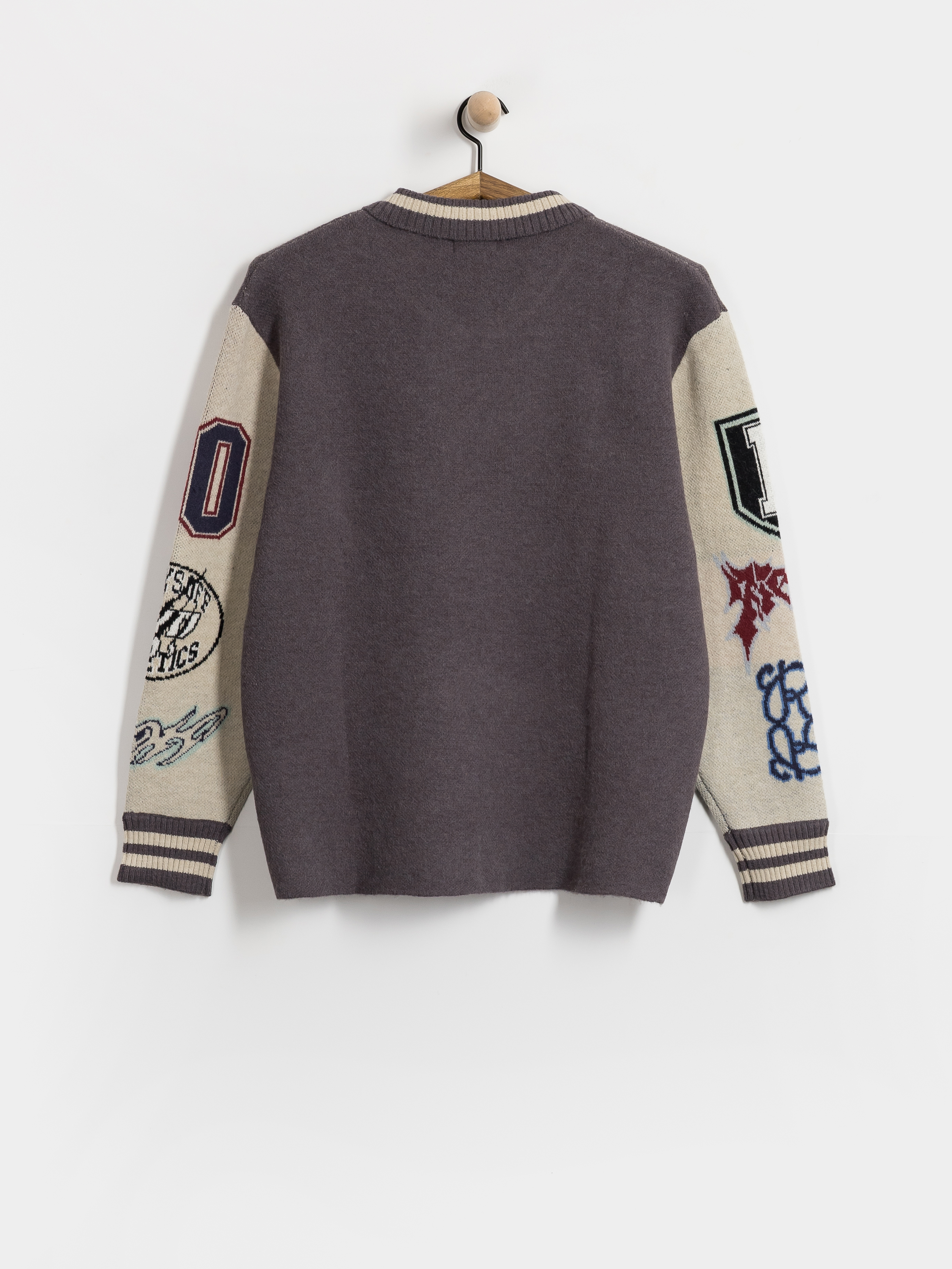 Пуловер RipNDip Run It Up Knit (charoal cream)