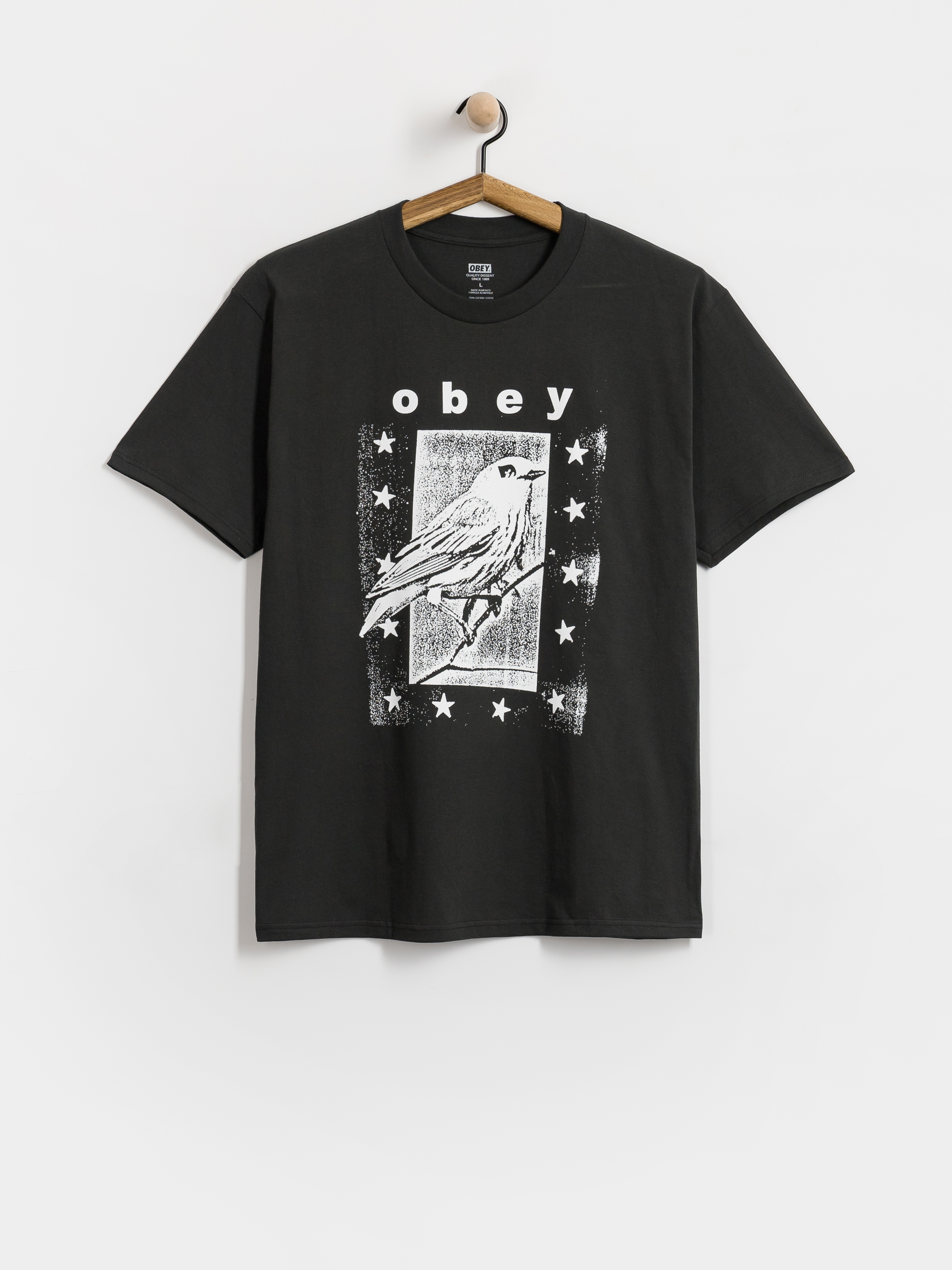 Тениска OBEY Fly Away (vintage black)