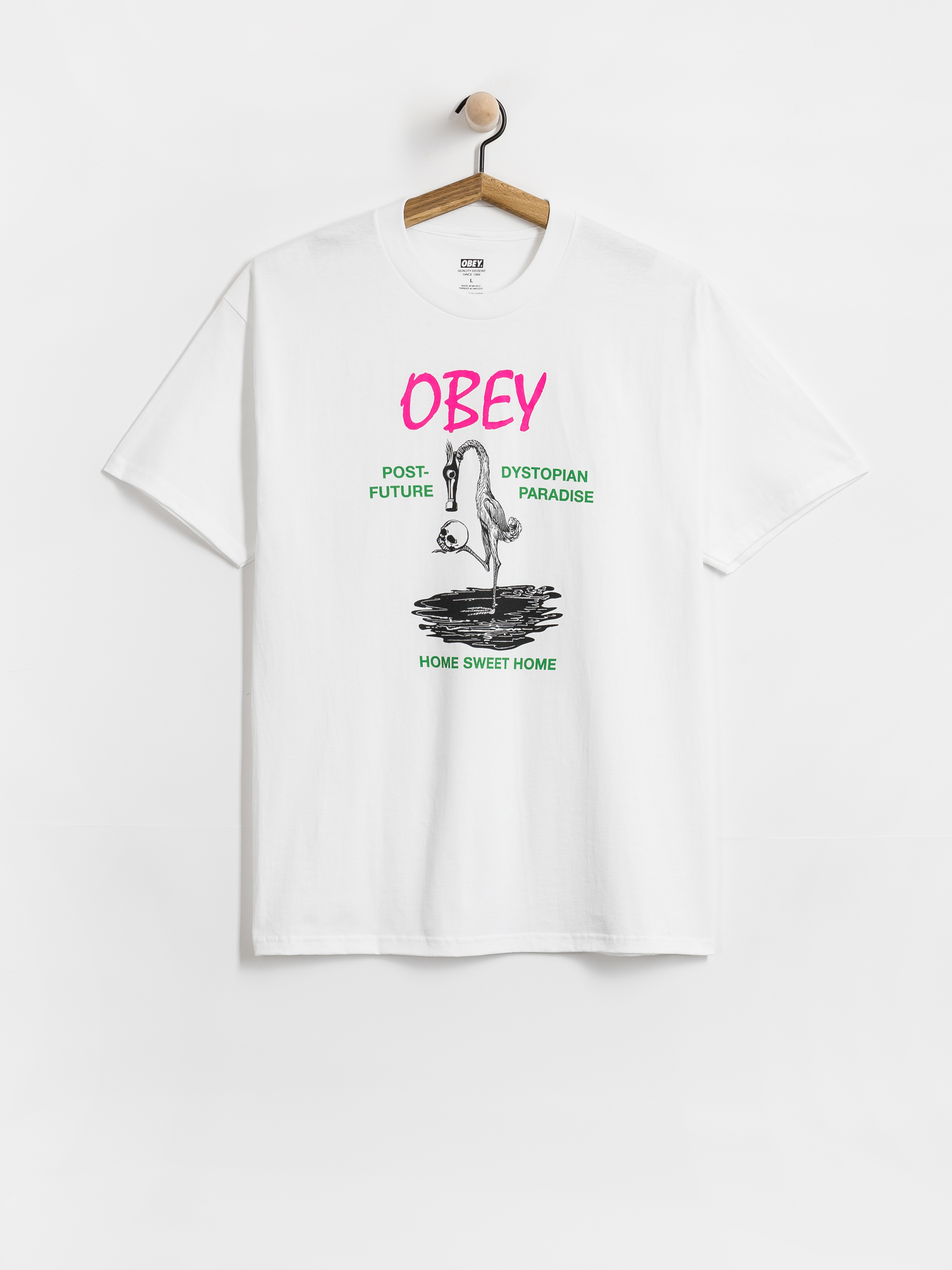 Тениска OBEY Post Future (white)