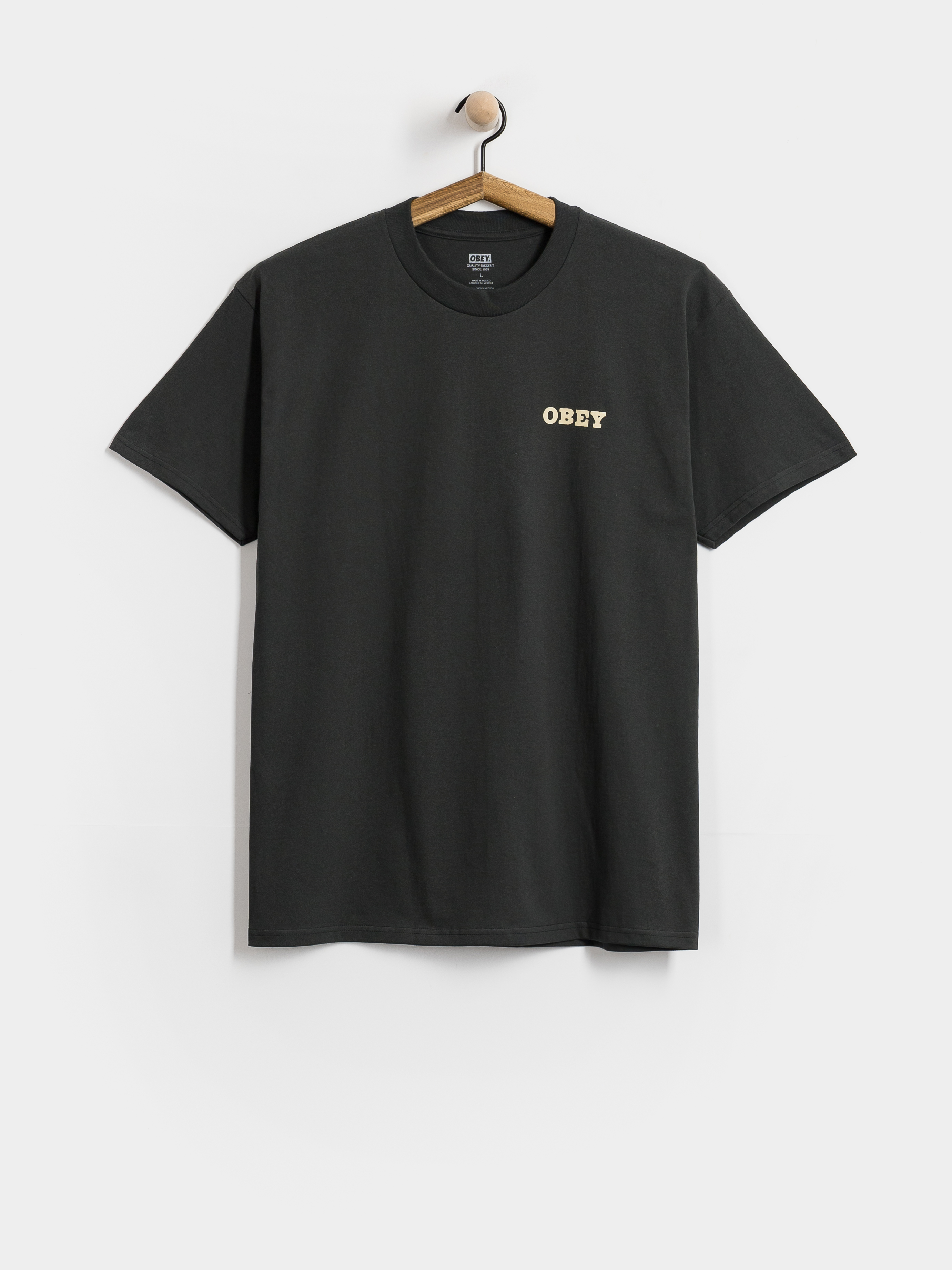 Тениска OBEY Savage Sounds Leopard (vintage black)