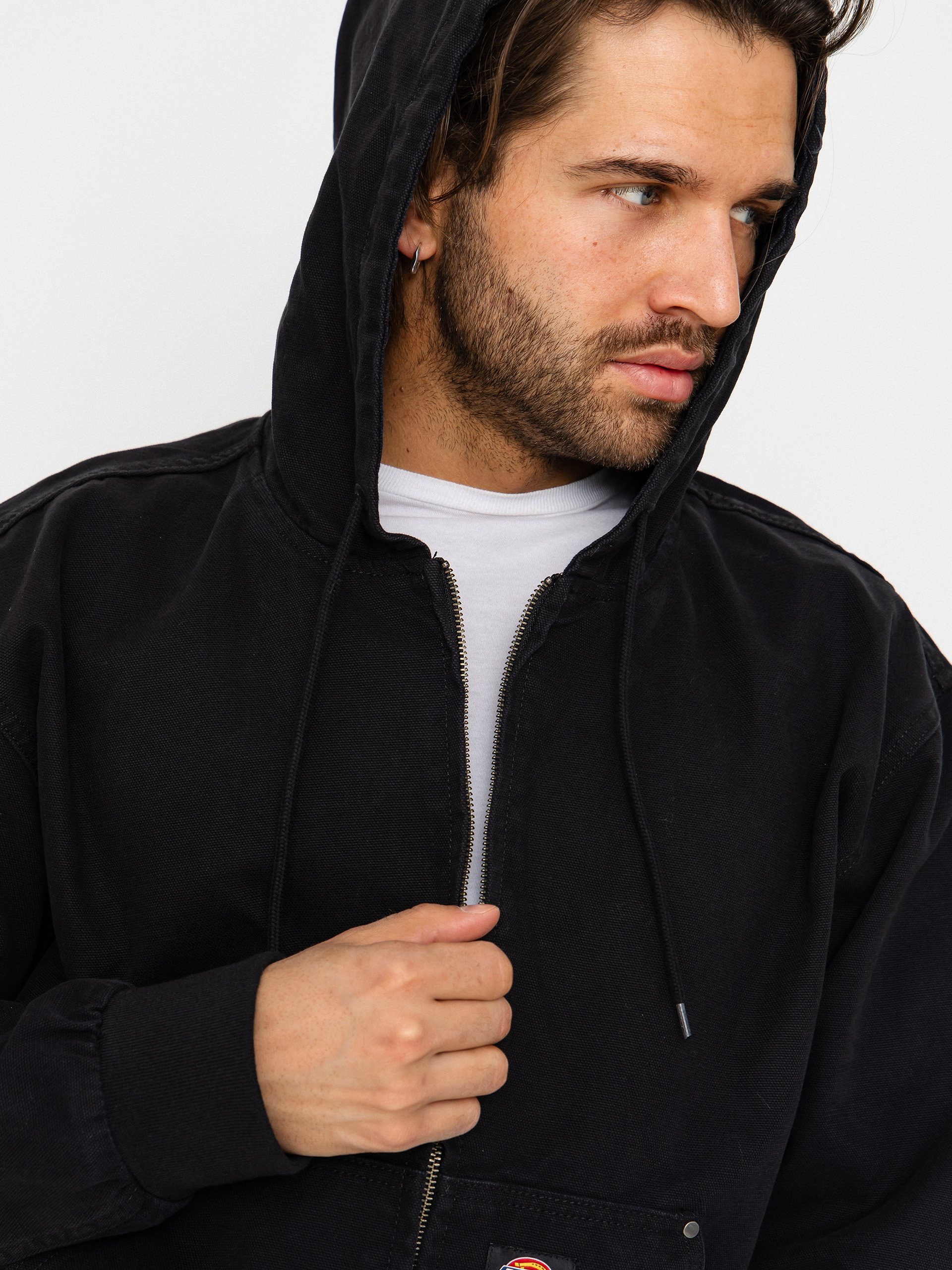 Яке Dickies Unlined Canvas Hooded Bomber (black)