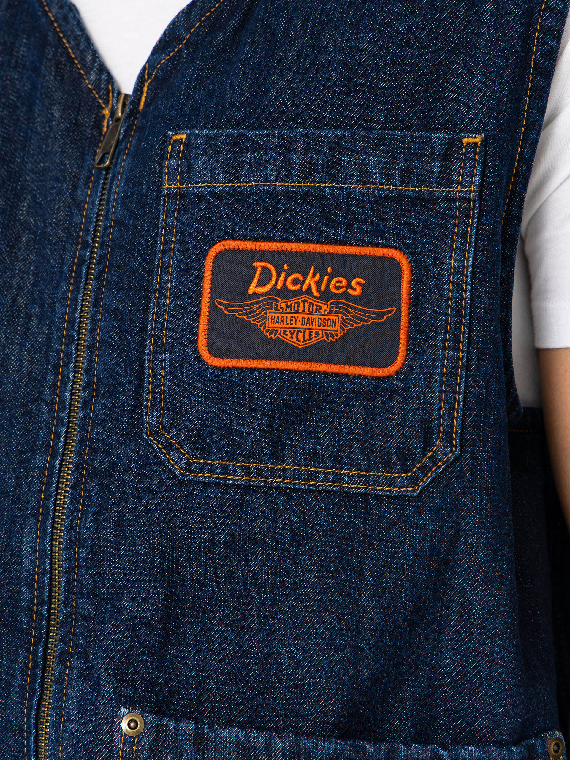 Елек Dickies X Harley Davidson Denim (rinsed indigo blue)
