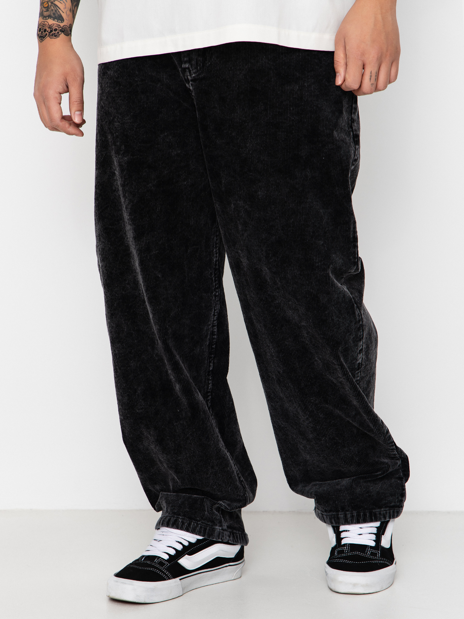 Панталони Wasted Paris Faded Corduroy Casper (faded black)
