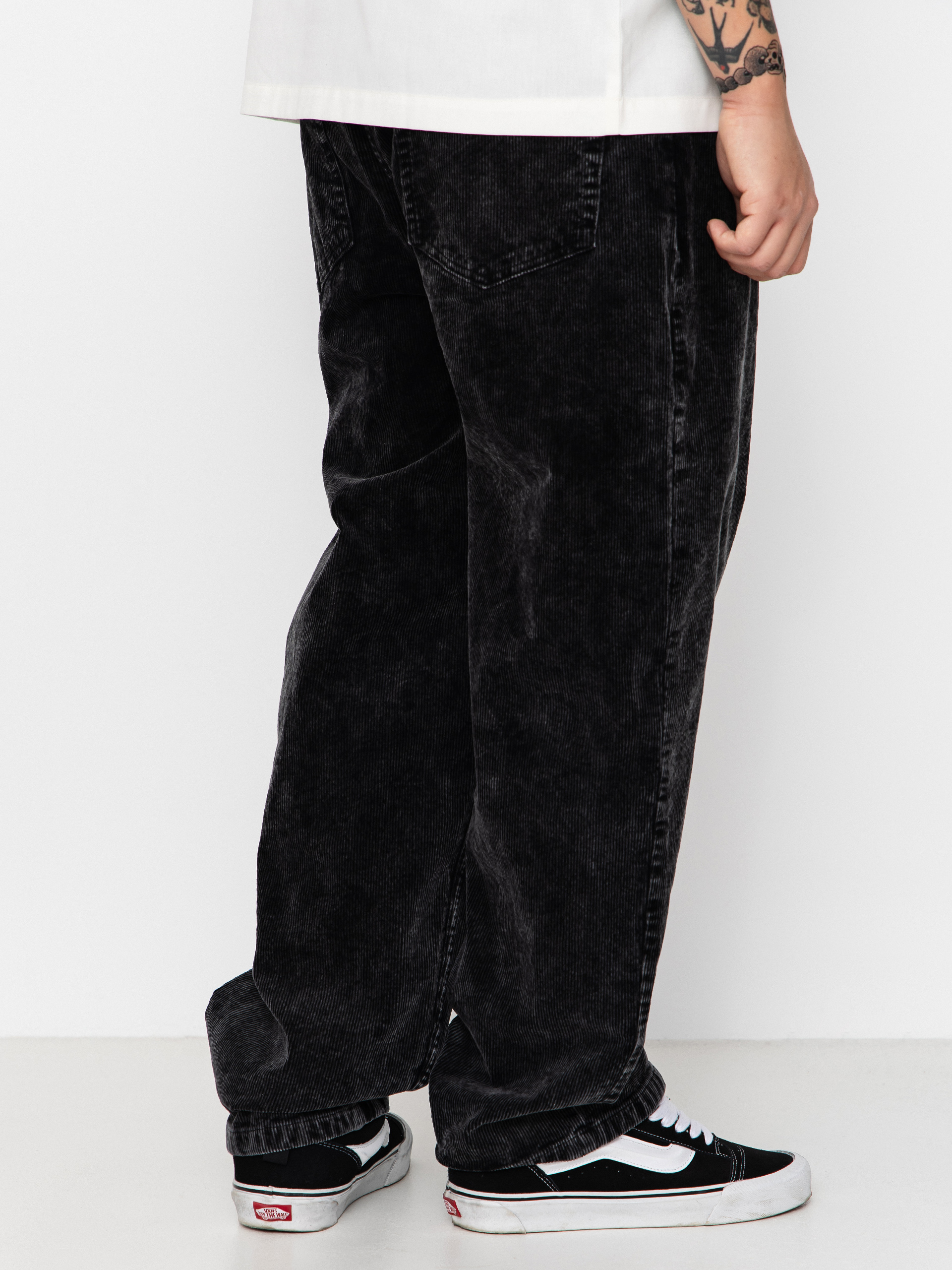 Панталони Wasted Paris Faded Corduroy Casper (faded black)