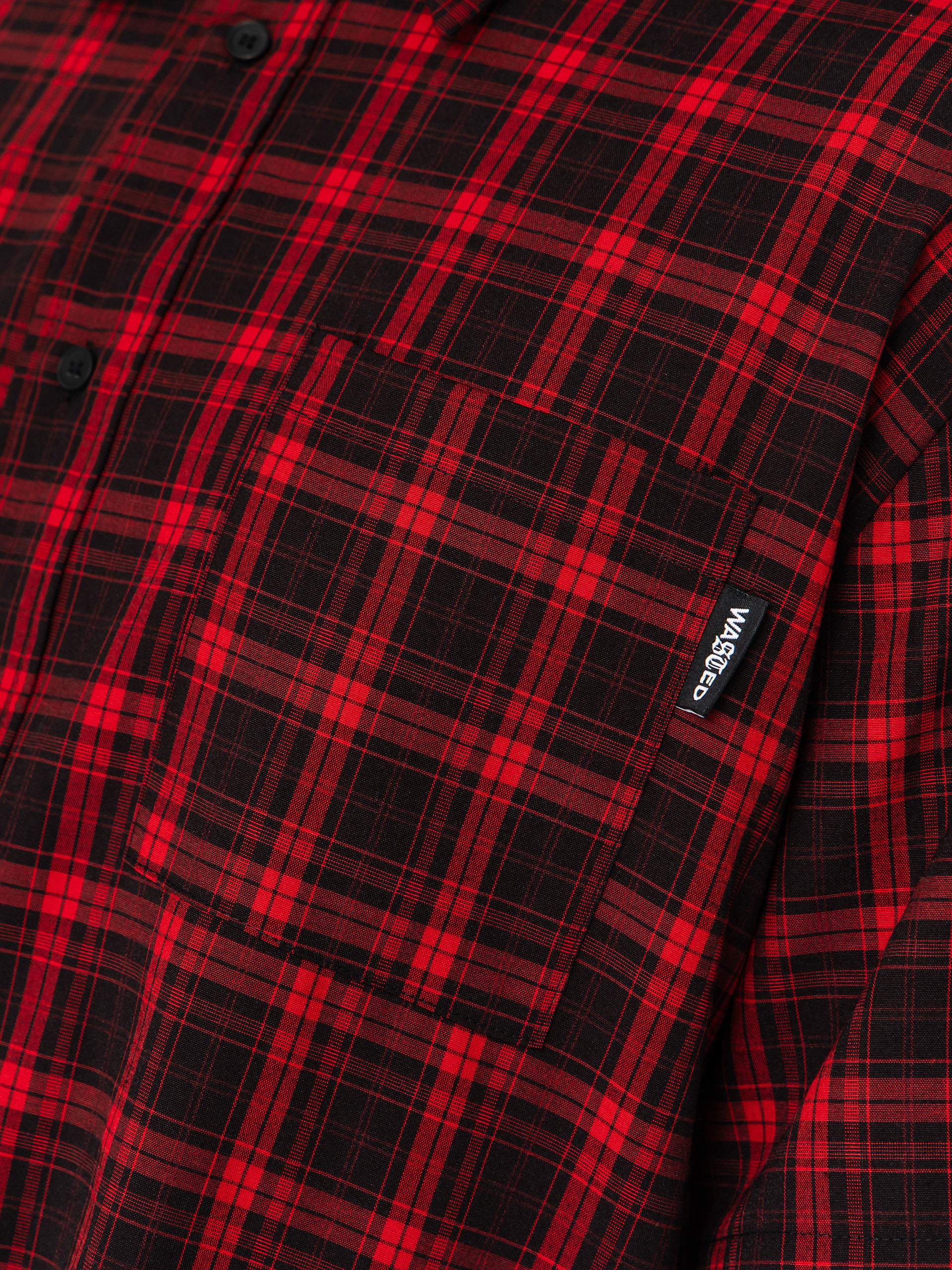 Риза Wasted Paris Tartan Age Shirt (fire red/black)