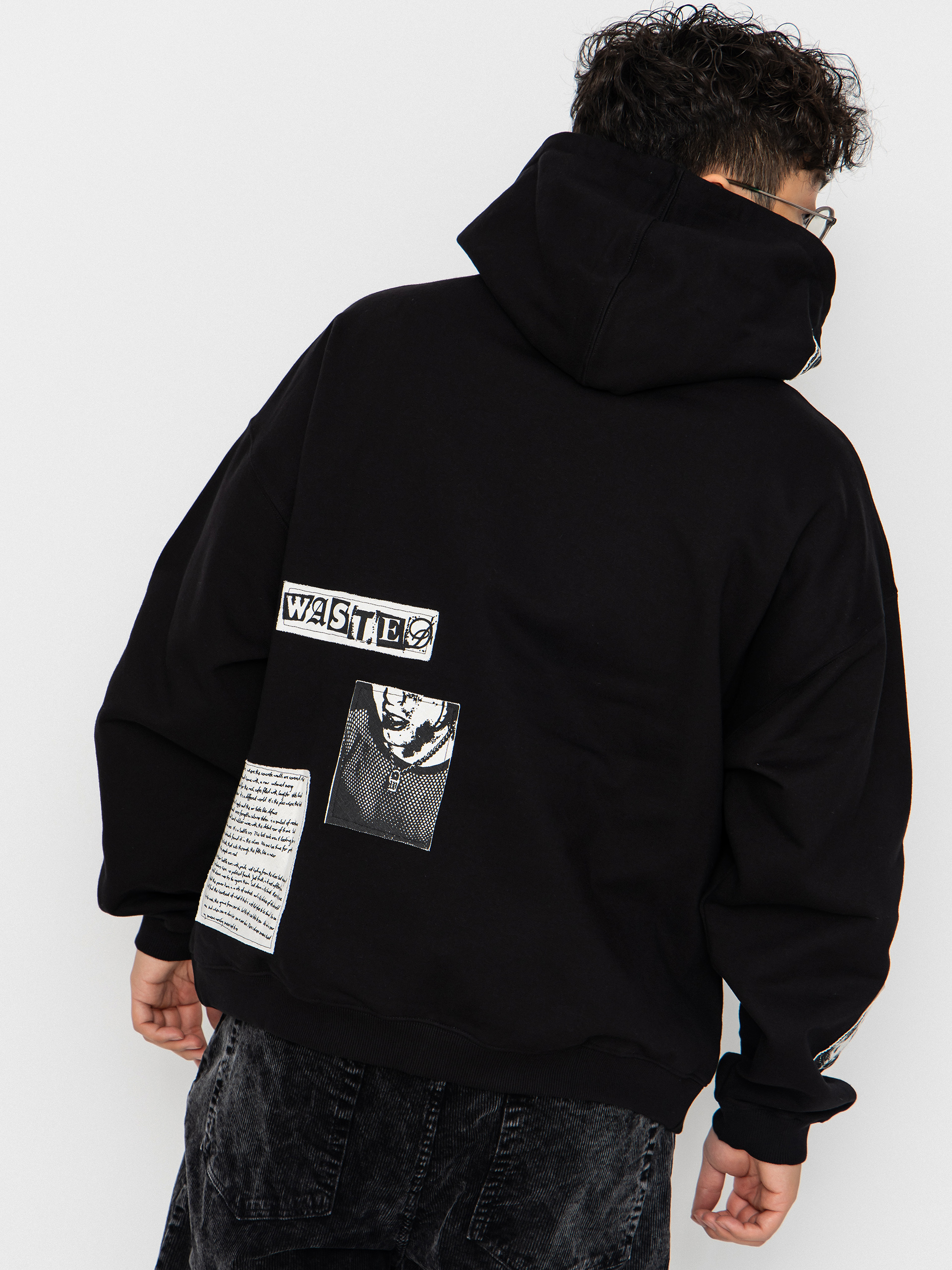 Суитшърт с качулка Wasted Paris Taunt Boxy ZHD (black)