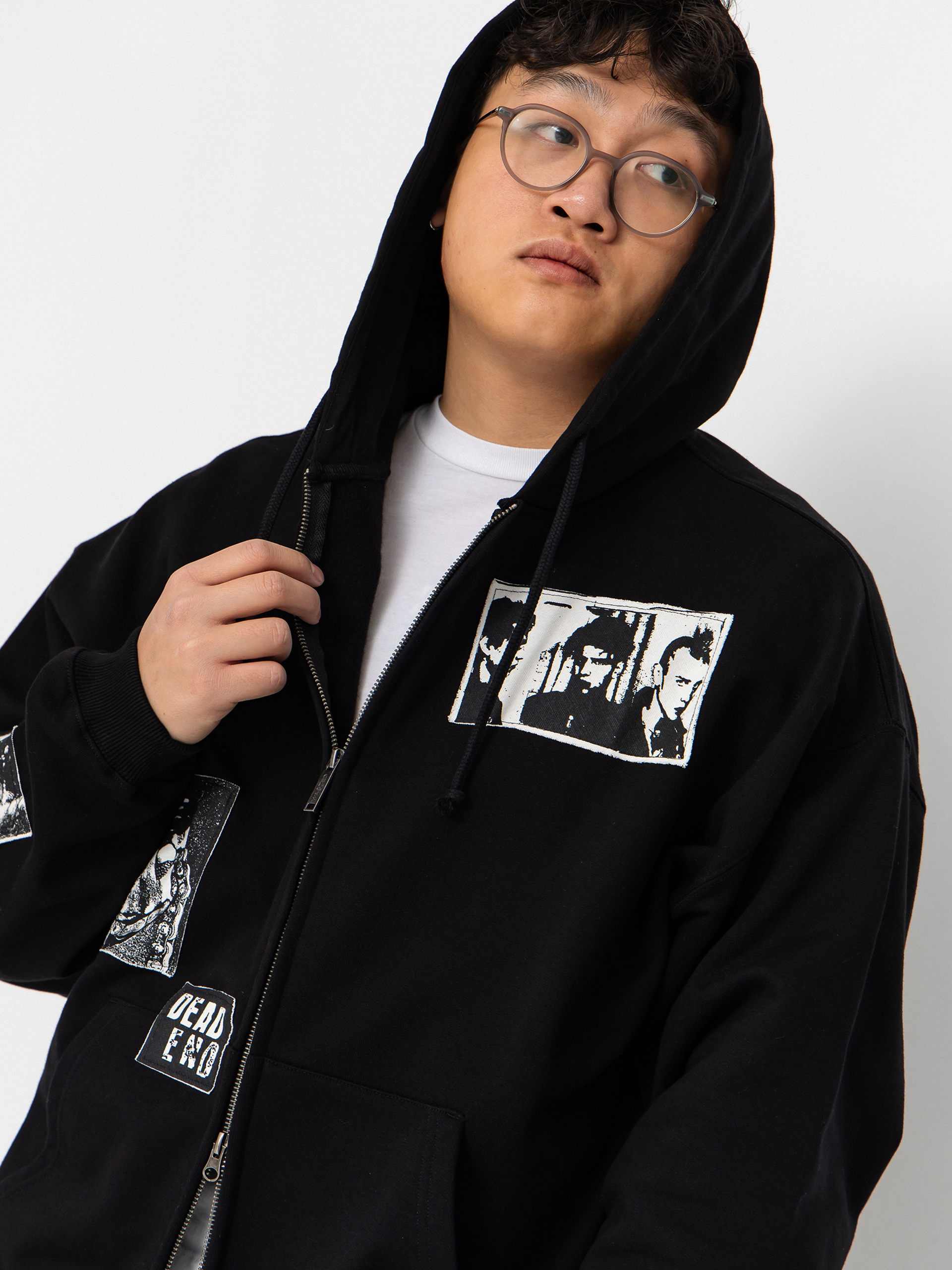 Суитшърт с качулка Wasted Paris Taunt Boxy ZHD (black)