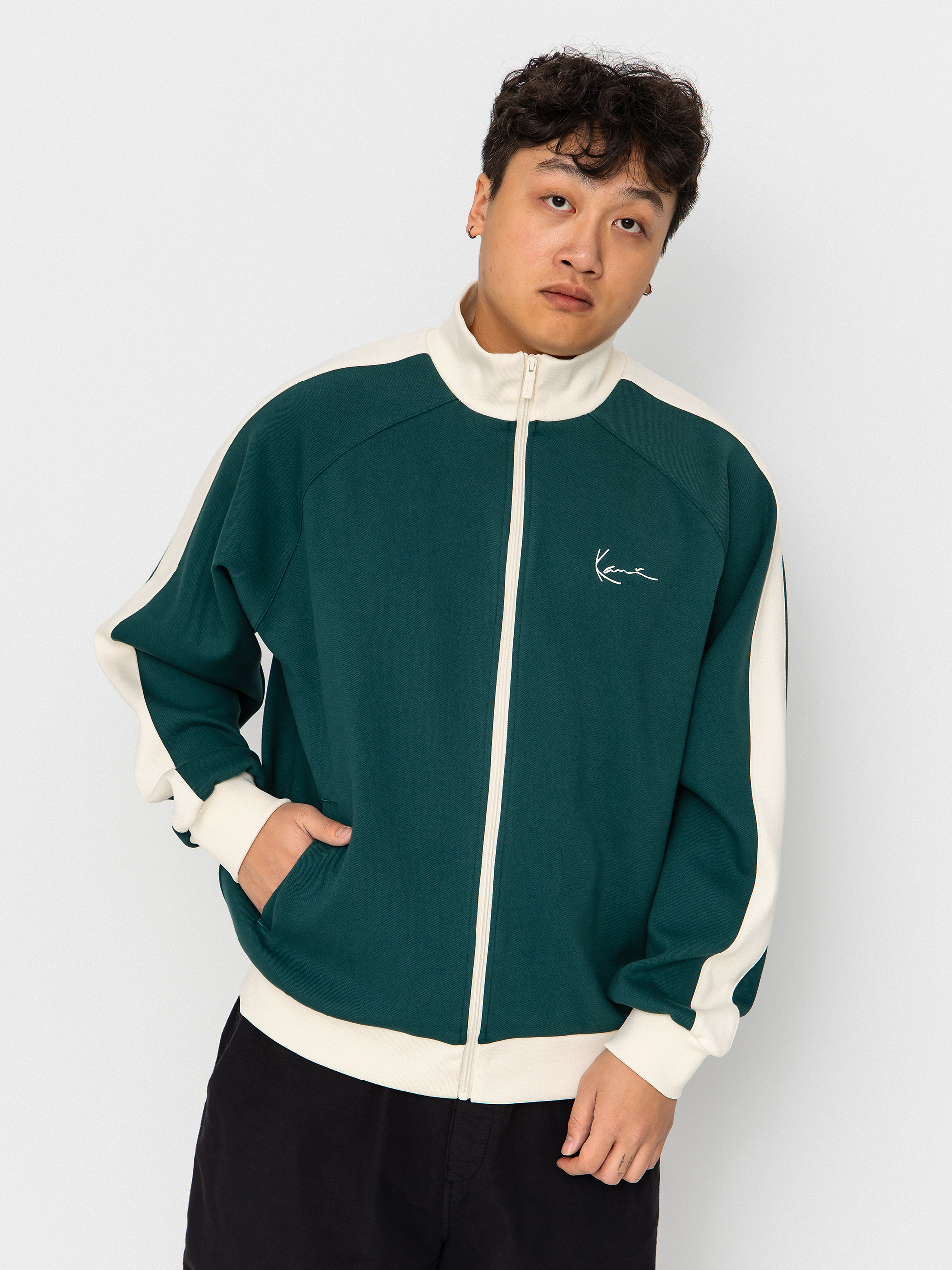 Суитшърт Karl Kani Signature Sidestripe Pique (green)