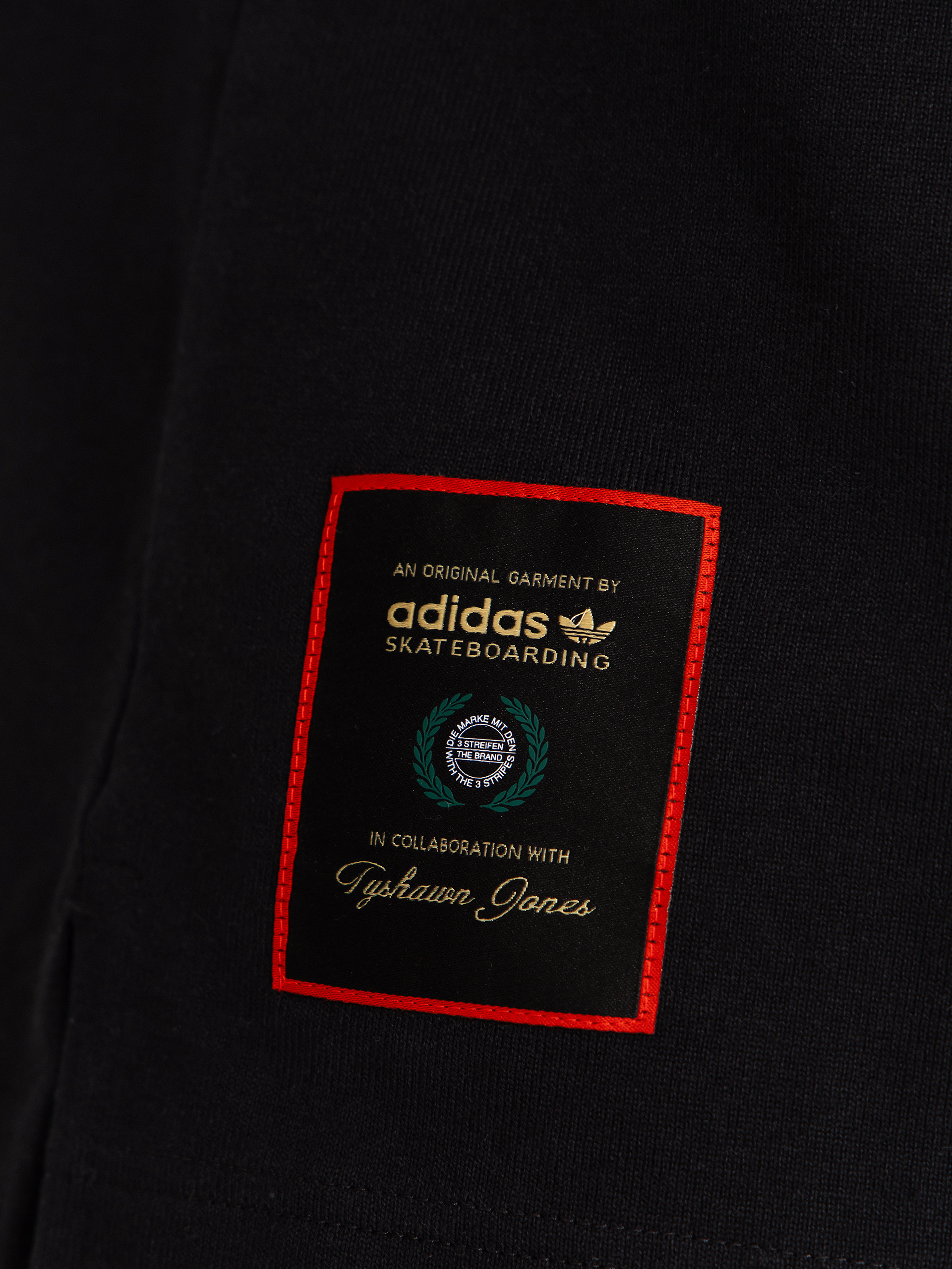 Тениска adidas Tyshawn Rugby (black/white)