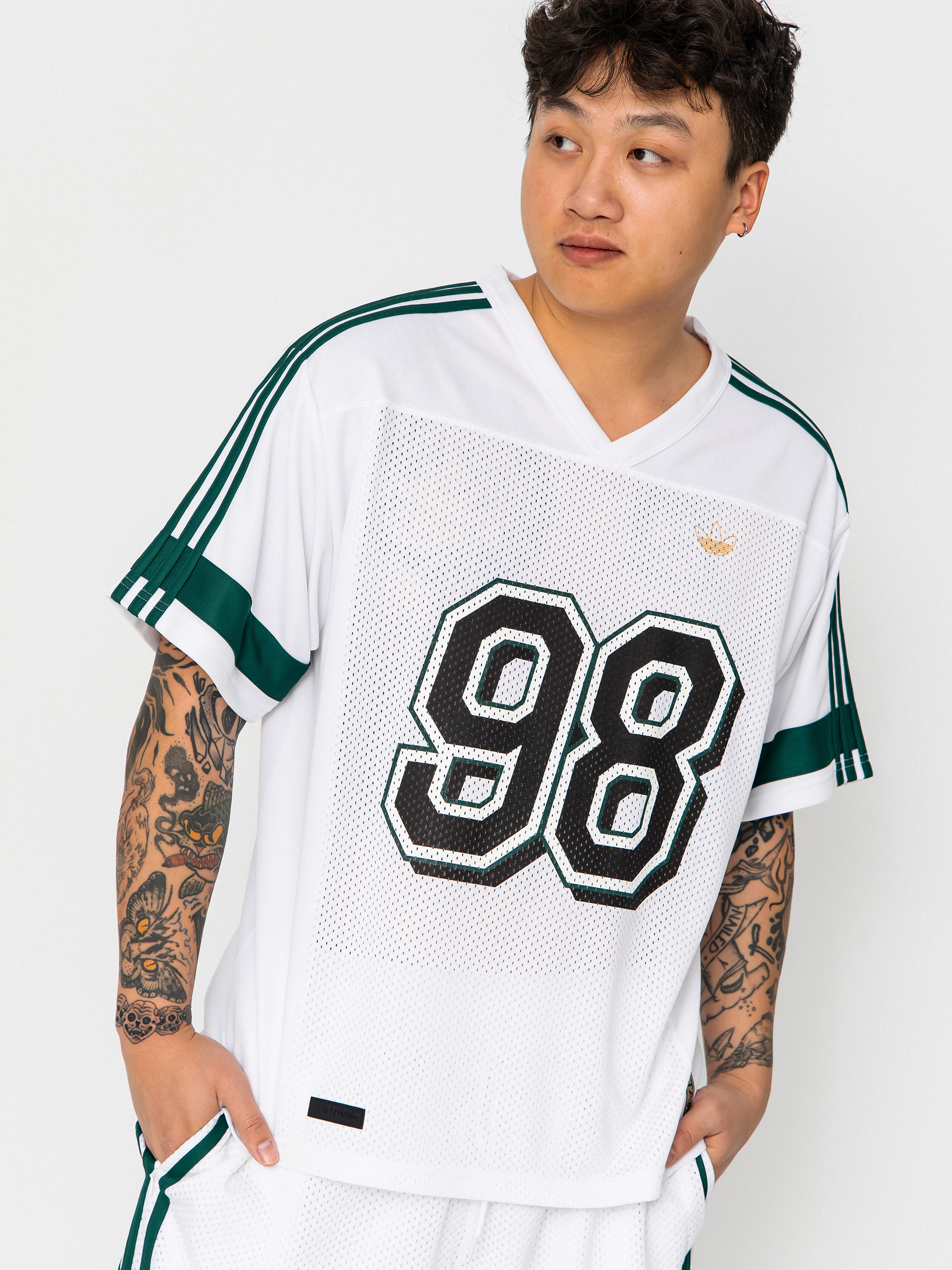 u0422u0435u043du0438u0441u043au0430 adidas Tyshawn Jrsy (white/cgreen)