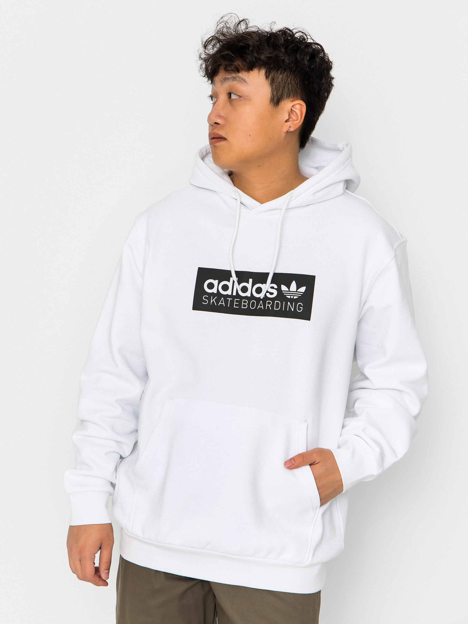Суитшърт с качулка adidas Skt Logo HD