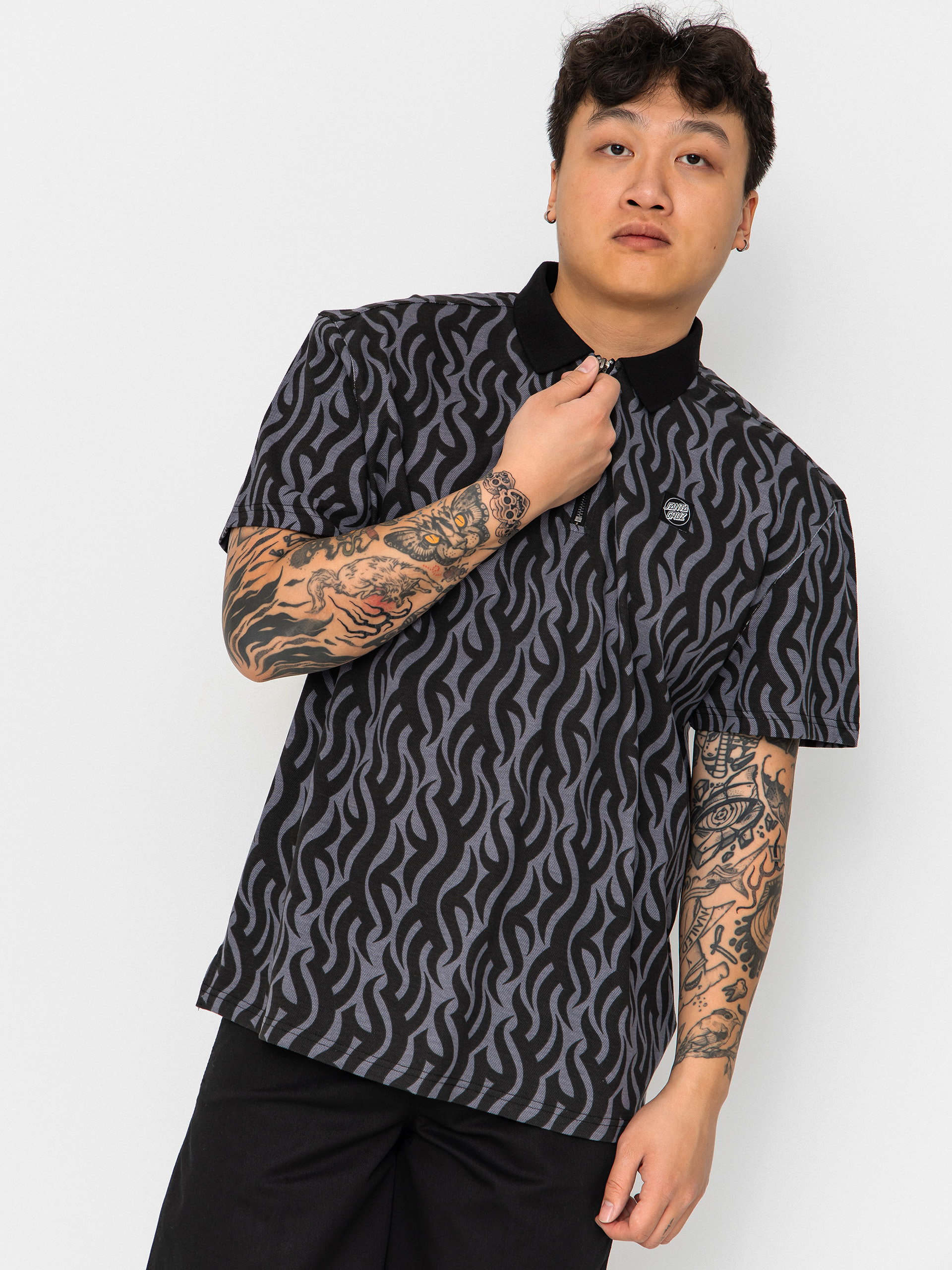 Тениска с яка Santa Cruz Fleck Polo (dressen tribal)